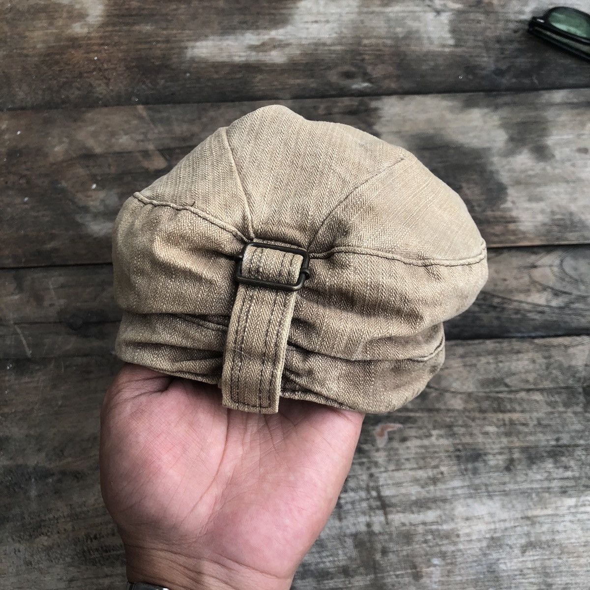 Japanese Brand Y2K Japanese Studded Cadet Faded Distressed Vintage Hat Size ONE SIZE - 5 Thumbnail