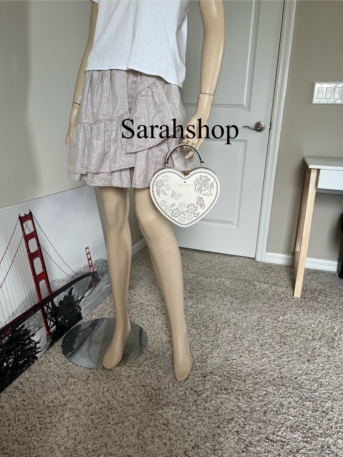 Kate Spade Kate Spade Love Shack Perforated Heart Crossbody Size ONE SIZE - 9 Thumbnail