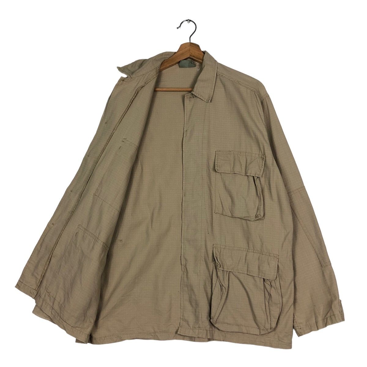 Japanese Brand 🔥Vintage HBT Inspector Cargo Jacket Multi Pocket Army Size US M / EU 48-50 / 2 - 11 Thumbnail