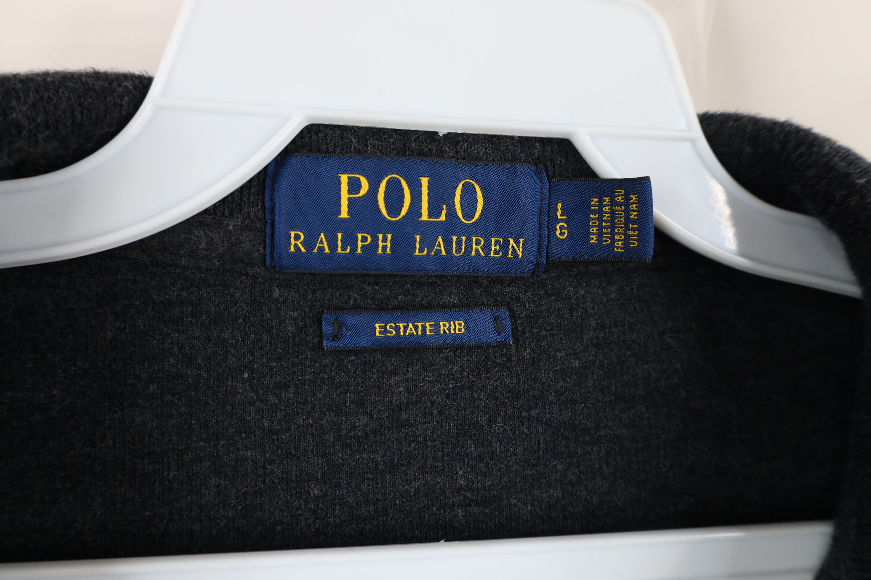 Ralph Lauren × Vintage Vintage Ralph Lauren Estate Rib Knit Half Zip Sweater Size US L / EU 52-54 / 3 - 4 Thumbnail