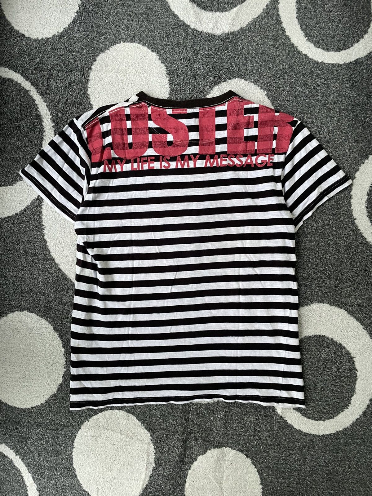 Beauty Beast × Hysteric Glamour × Japanese Brand SPACE OPERA RESPECT HOLD A TRUE FRIEND STRIPED TEE Size US M / EU 48-50 / 2 - 8 Thumbnail