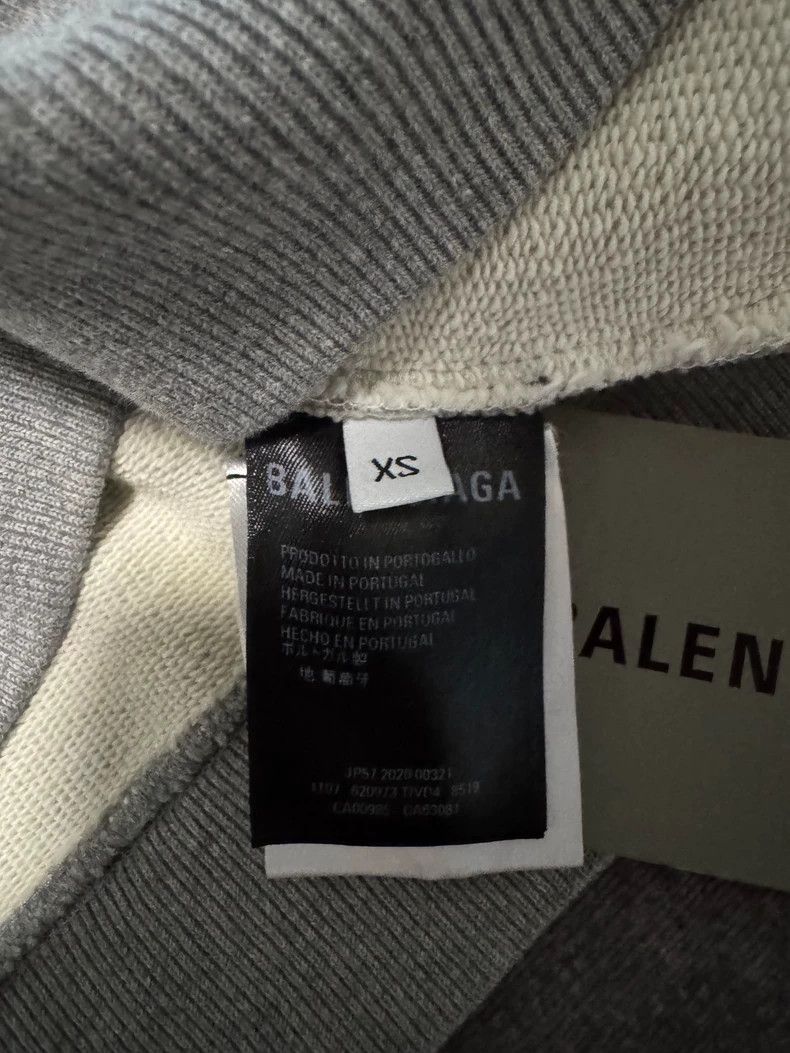 Balenciaga Balenciaga Classic GW chest letter logo gray hoodie Size US XS / EU 42 / 0 - 4 Thumbnail