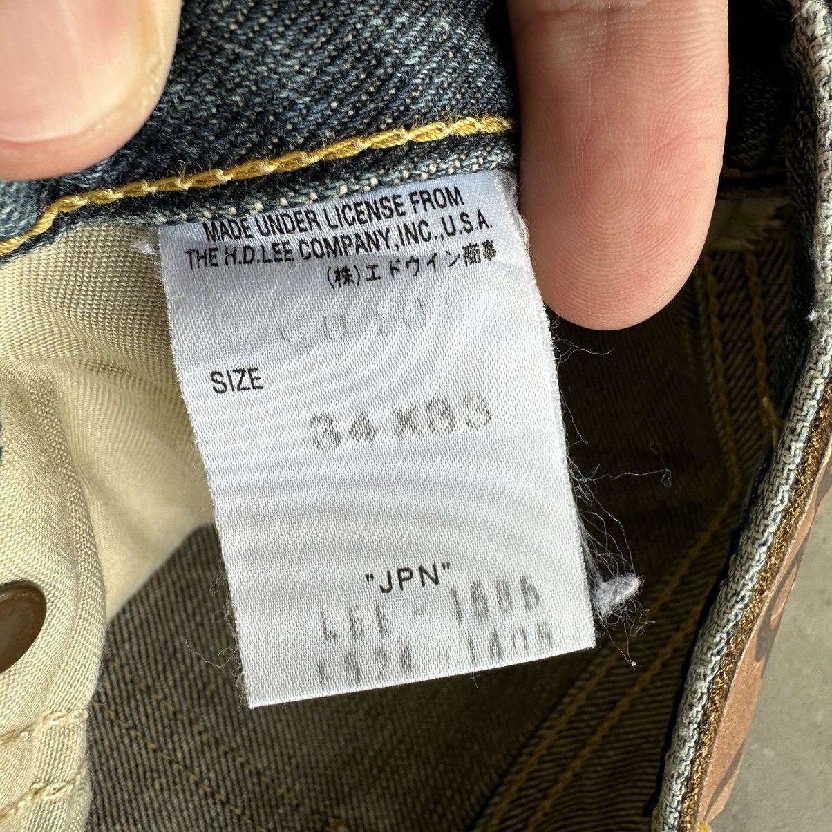 Japanese Brand × Jean × Vintage Vintage Lee Faded Distressed Denim Jean Pant W33 Size US 33 - 6 Thumbnail