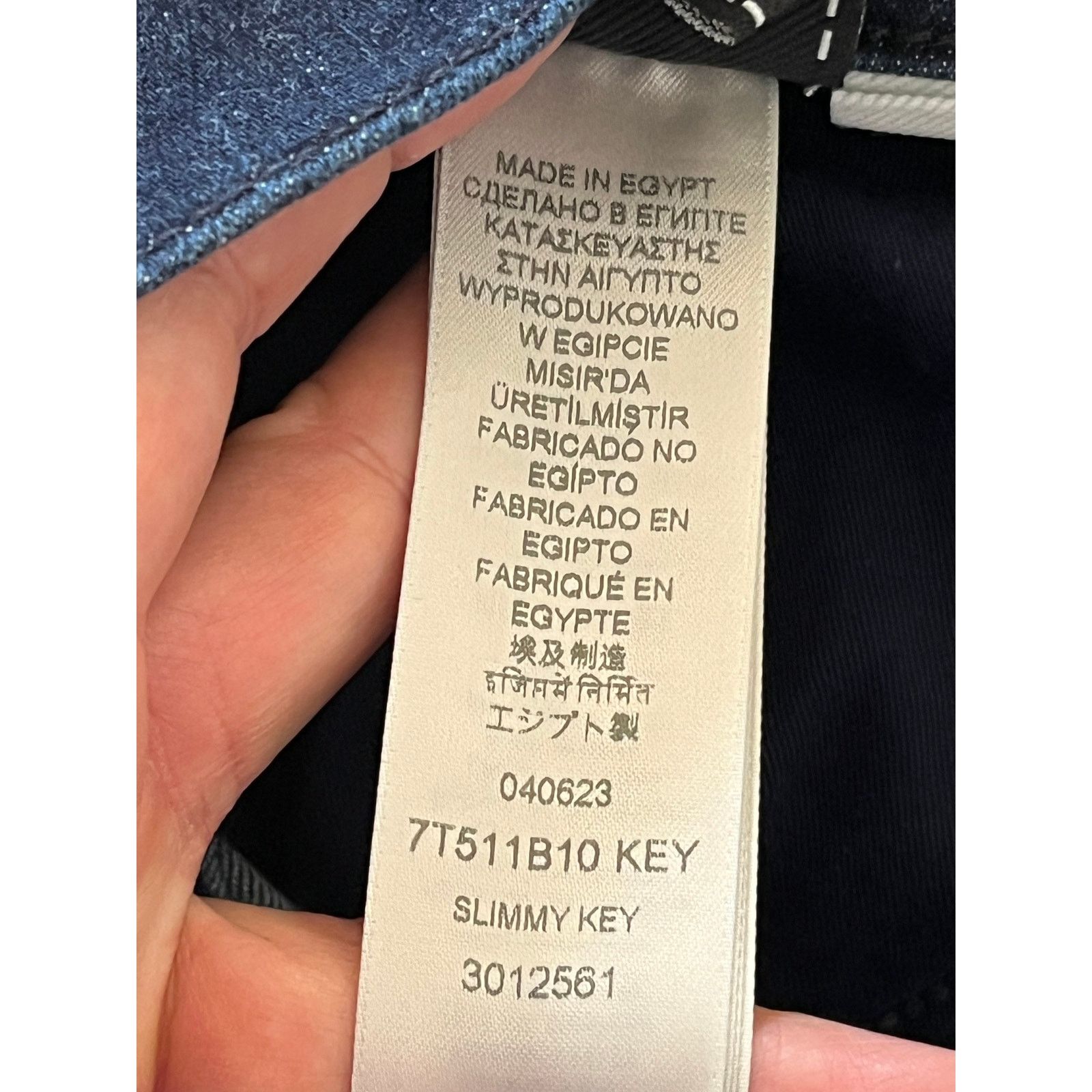 7 For All Mankind 7 For All Mankind Slimmy Key Slim Straight Leg Jeans Mens Size US 31 - 10 Thumbnail