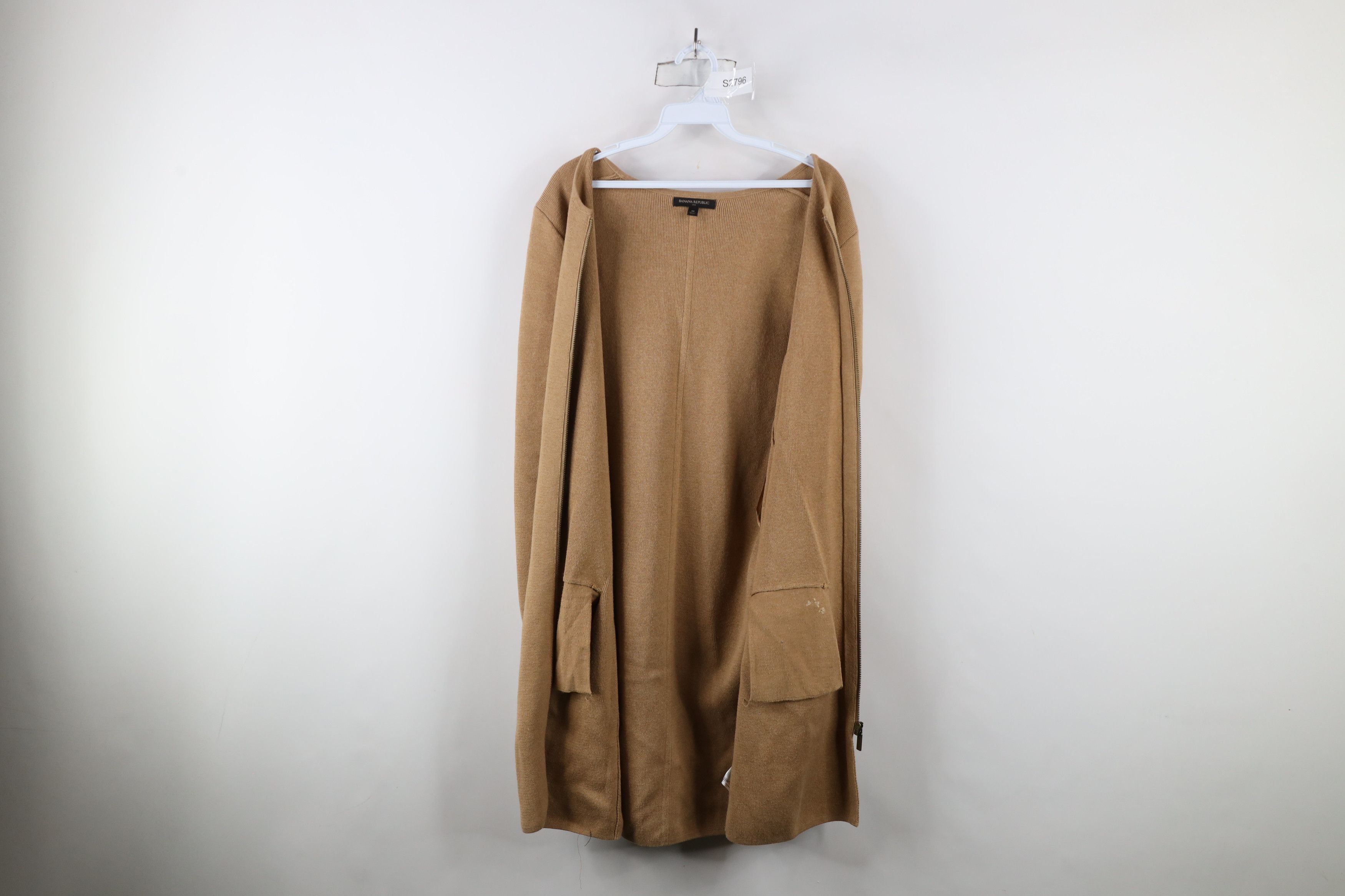 Banana Republic × Vintage Banana Republic Blend Zip Full Length Cardigan Sweater Size M / US 6-8 / IT 42-44 - 6 Thumbnail