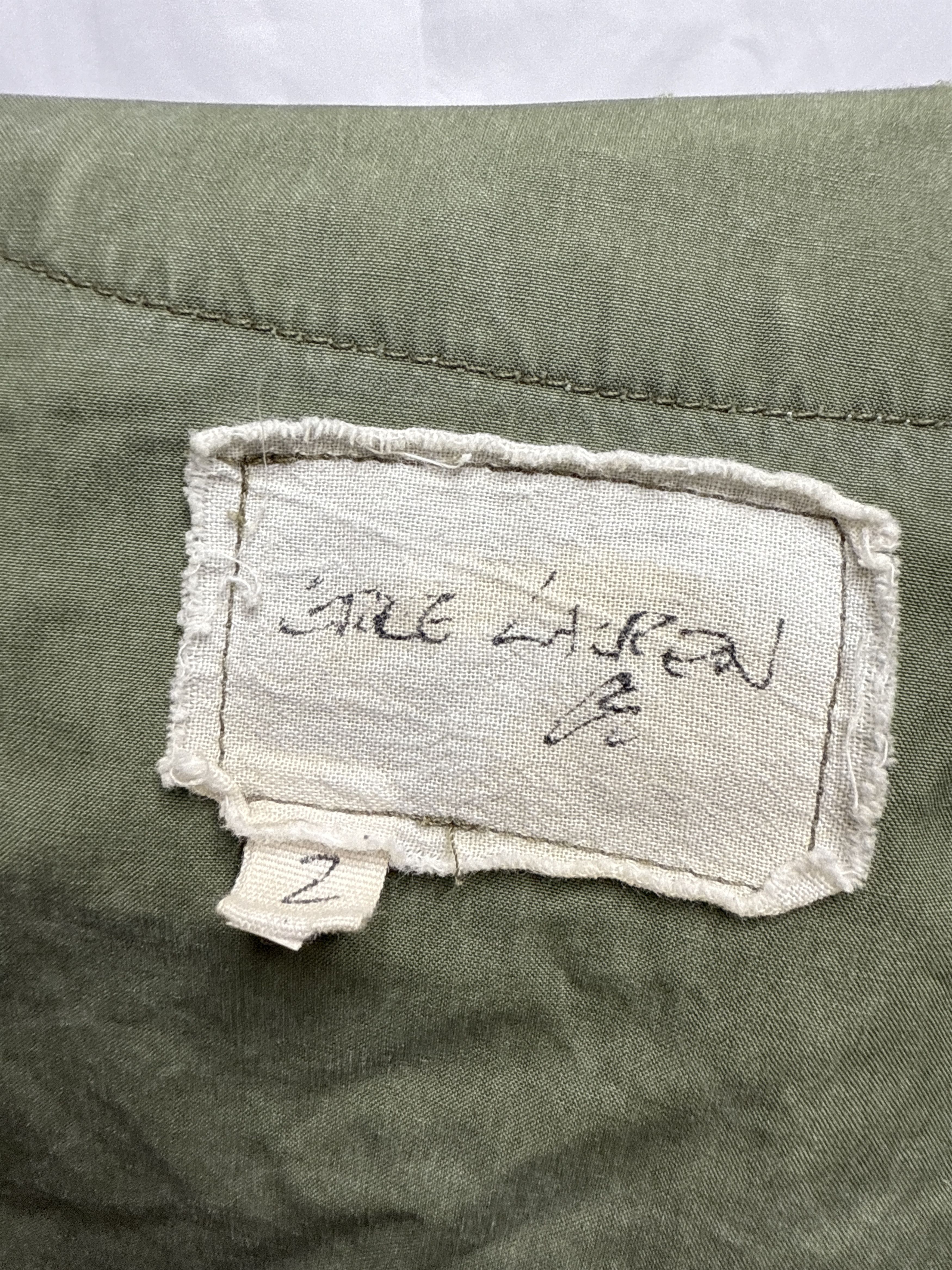 Greg Lauren Greg Lauren Green Khaki Trench Coat Size XS / US 0-2 / IT 36-38 - 5 Thumbnail