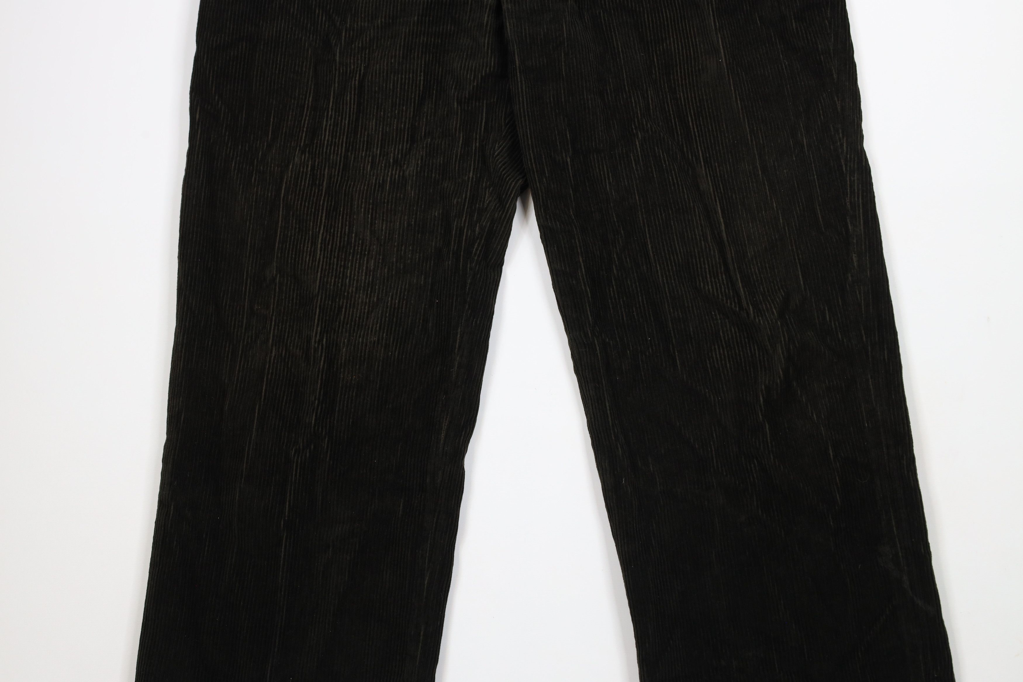Nautica × Vintage Vintage Nautica Pleated Wide Leg Corduroy Pants Dark Green Size US 36 / EU 52 - 3 Thumbnail