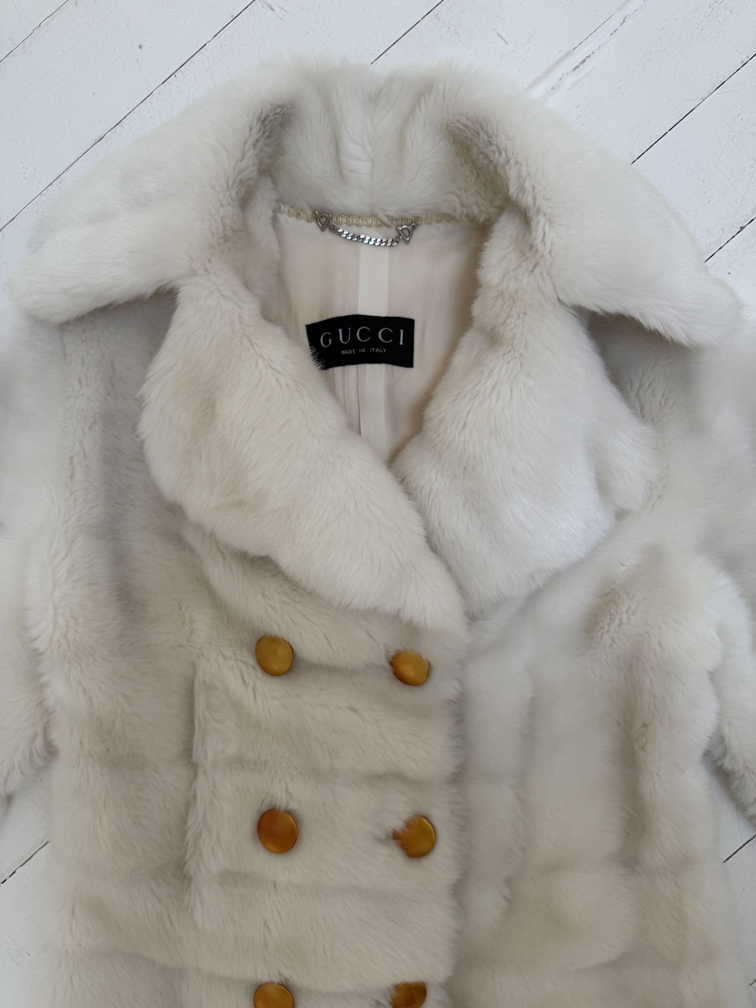 Gucci F/W 1995 runway faux fur coat Size XS / US 0-2 / IT 36-38 - 3 Thumbnail