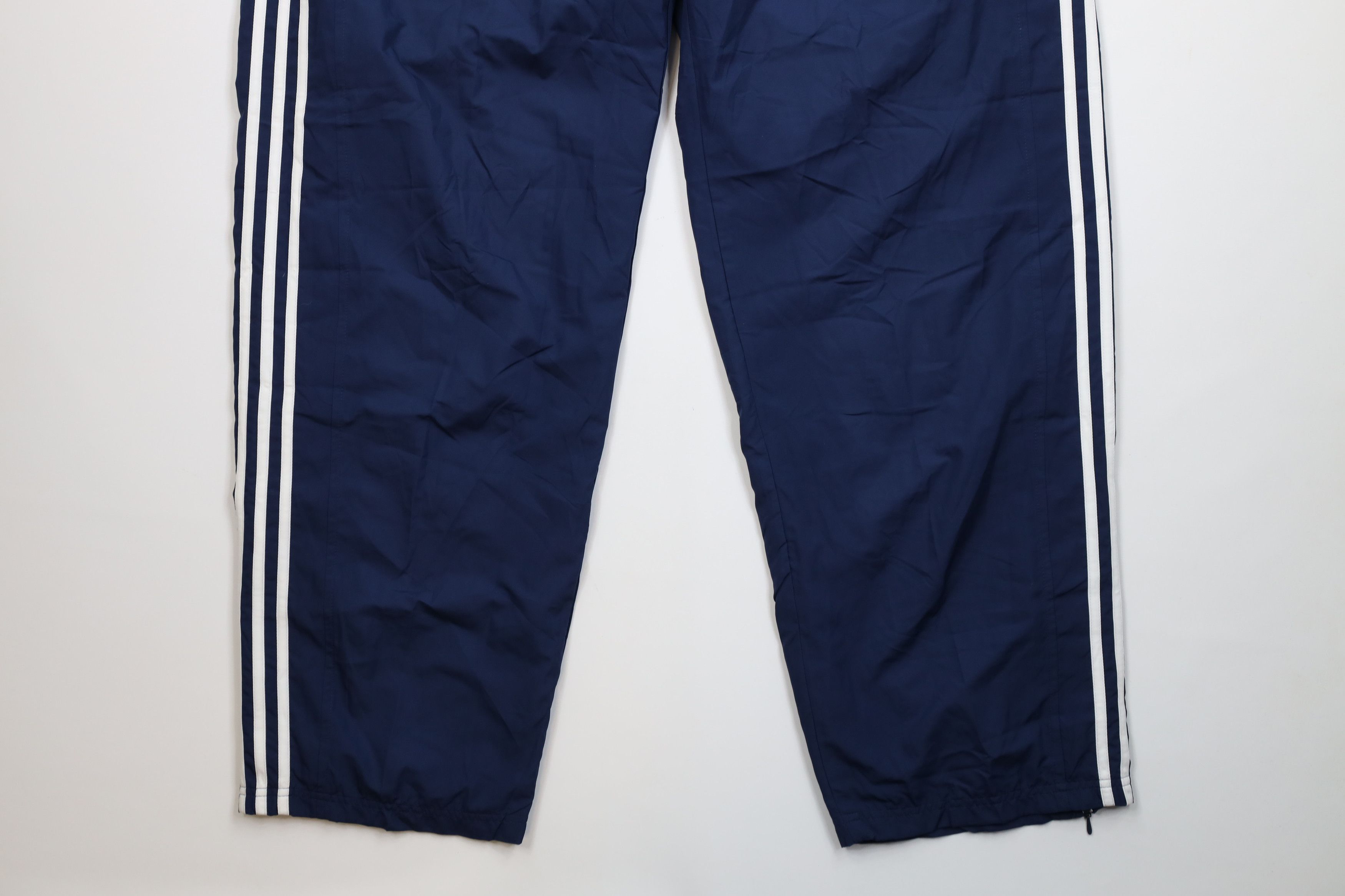 Adidas Vintage Y2K 2004 Adidas Lined Wide Leg Windbreaker Pants Size US 40 / EU 56 - 4 Thumbnail