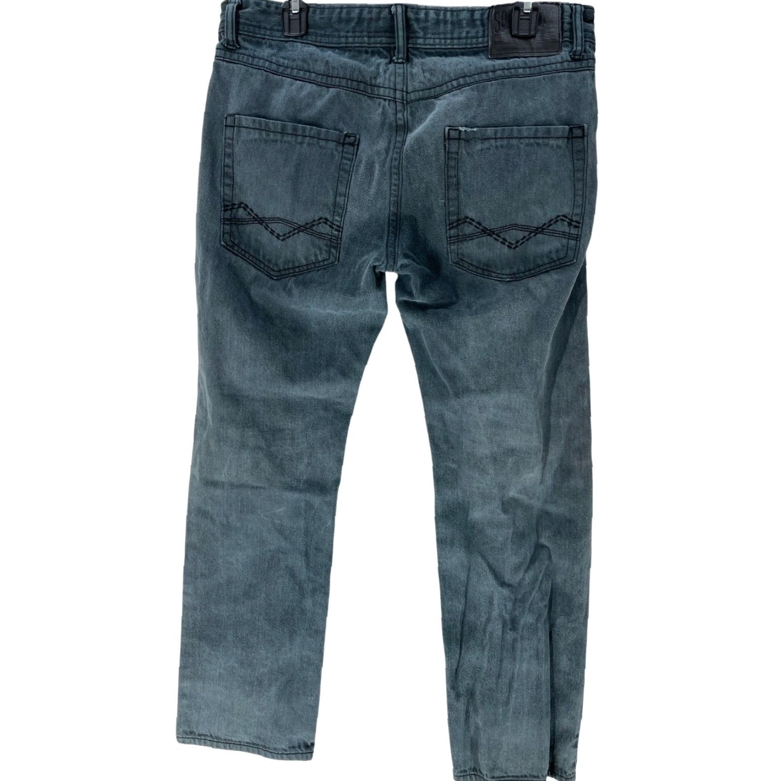Southpole Southpole Jeans Men 32 Bluish Gray Denim Low Rise 100% Cotton Y2K Streetwear Hip Hop Retro Jeans Mens Size US 34 / EU 50 - 2 Thumbnail