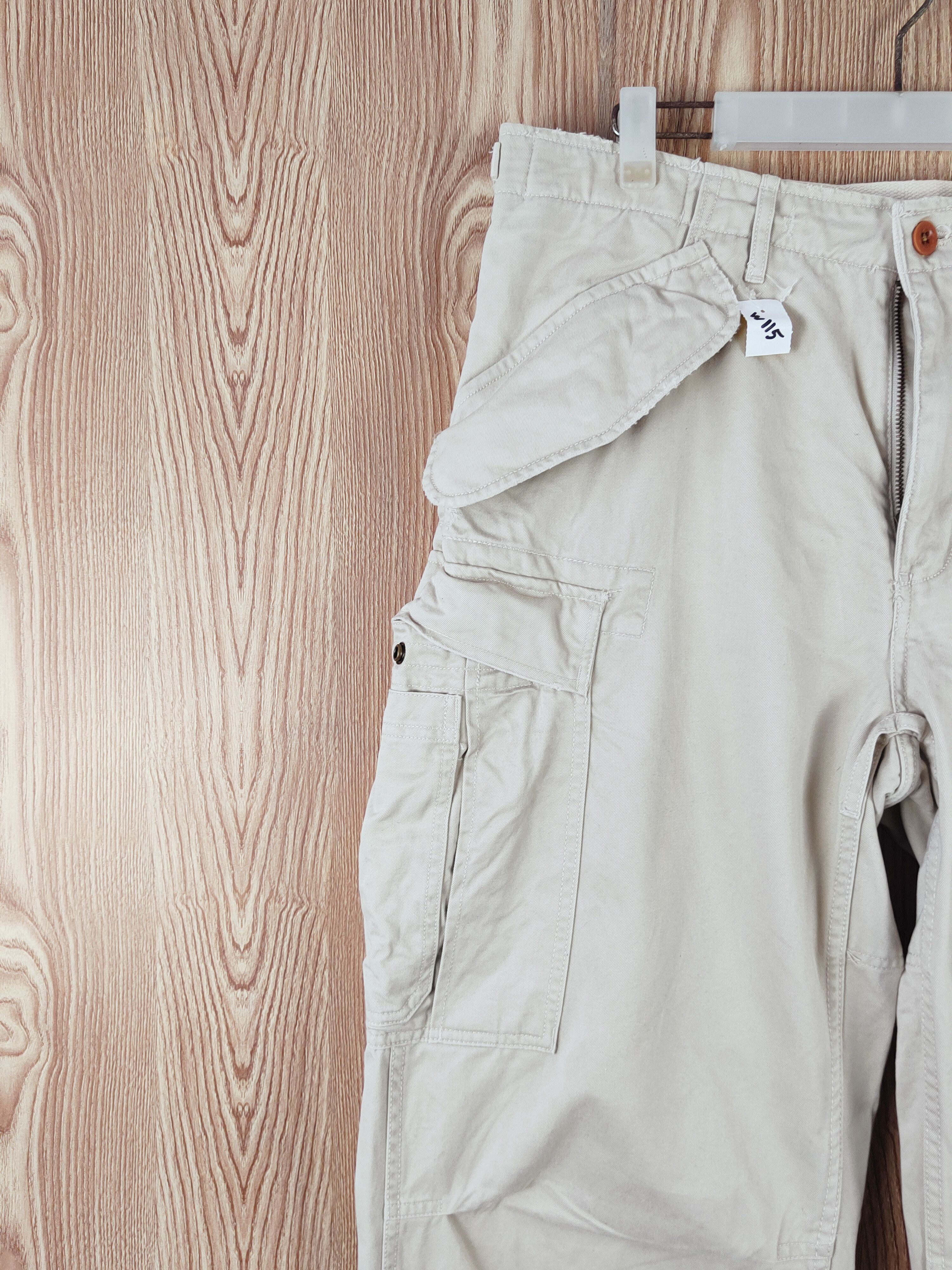 Polo Ralph Lauren Polo Ralph Lauren Cream Multipocket Cargo Pants #W115 Size US 34 / EU 50 - 3 Thumbnail