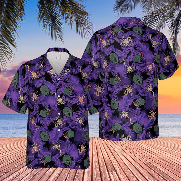 Other ALIEN FACEHUGGER OVOMORPH HAWAIIAN SHIRT Size US L / EU 52-54 / 3 - 2 Thumbnail