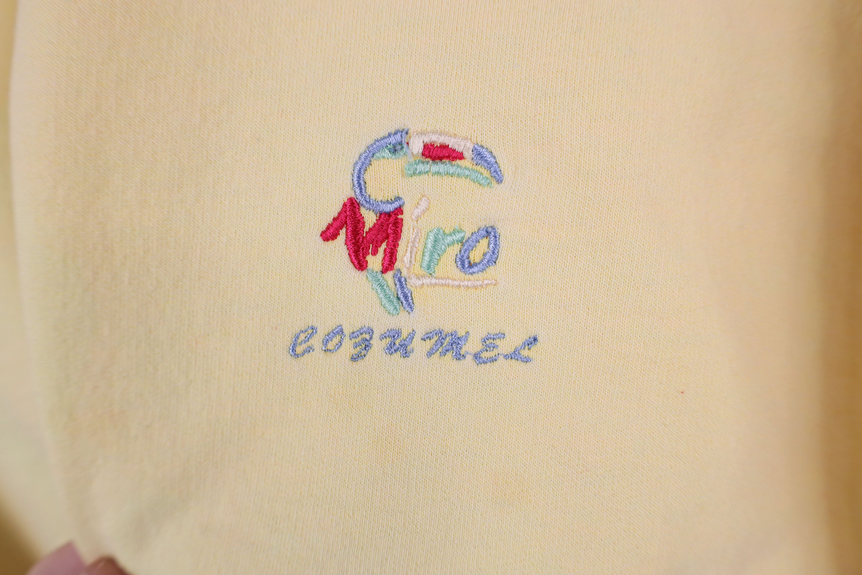 Vintage Vintage 90s Miro Cozumel Pigment Dye Toucan Sweatshirt Size L / US 10 / IT 46 - 4 Thumbnail