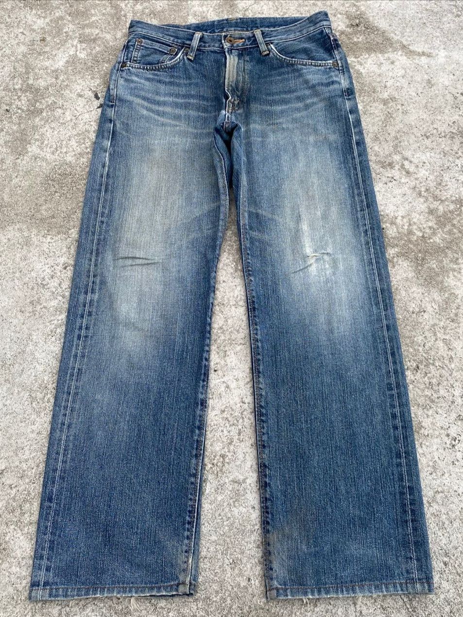 Edwin Vintage Edwin 505zx Selvegde Redline Distressed Denim Size US 30 / EU 46 - 1 Thumbnail
