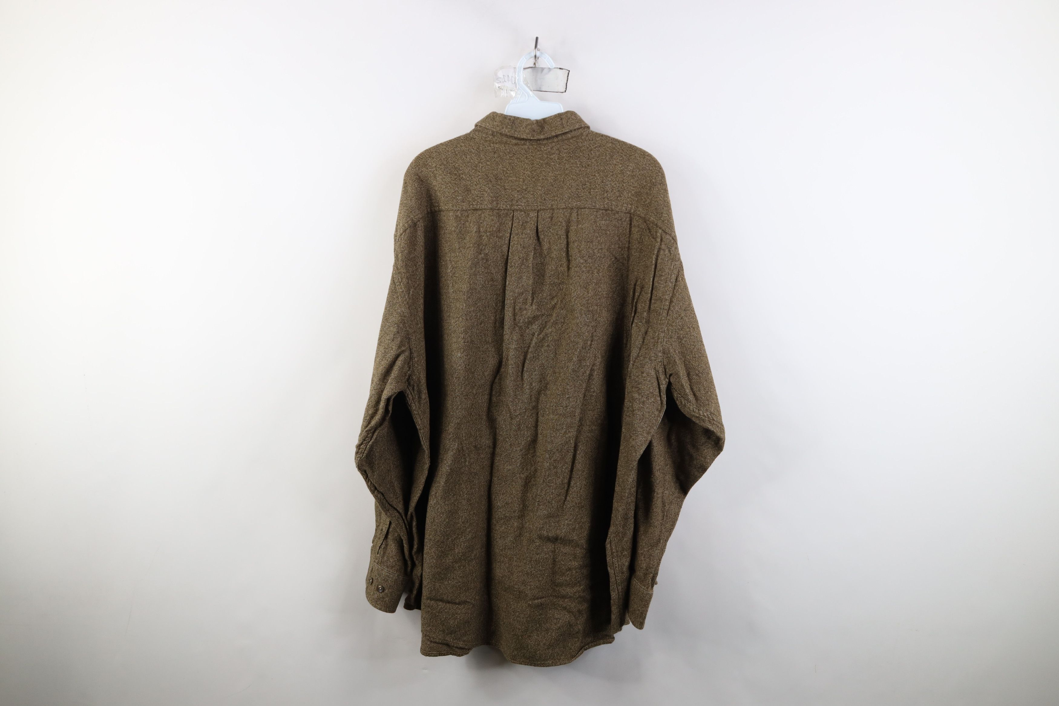 Vintage Vintage 90s Streetwear Tweed Collared Button Down Shirt Size US XXL / EU 58 / 5 - 8 Thumbnail
