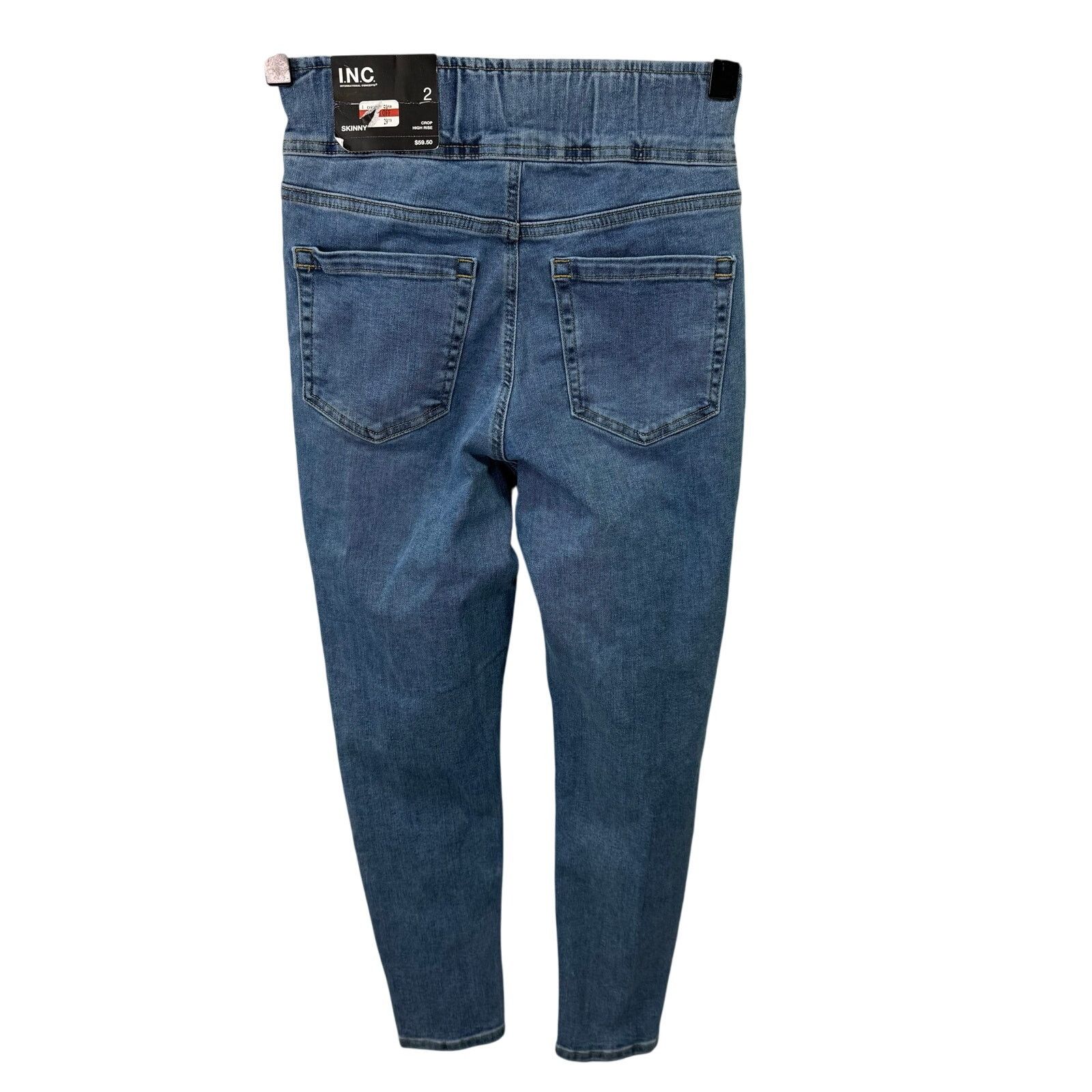 Macys INC International Concepts Crop Jeans 2 Skinny NEW #G636 Size 26" / US 2 / IT 38 - 2 Thumbnail