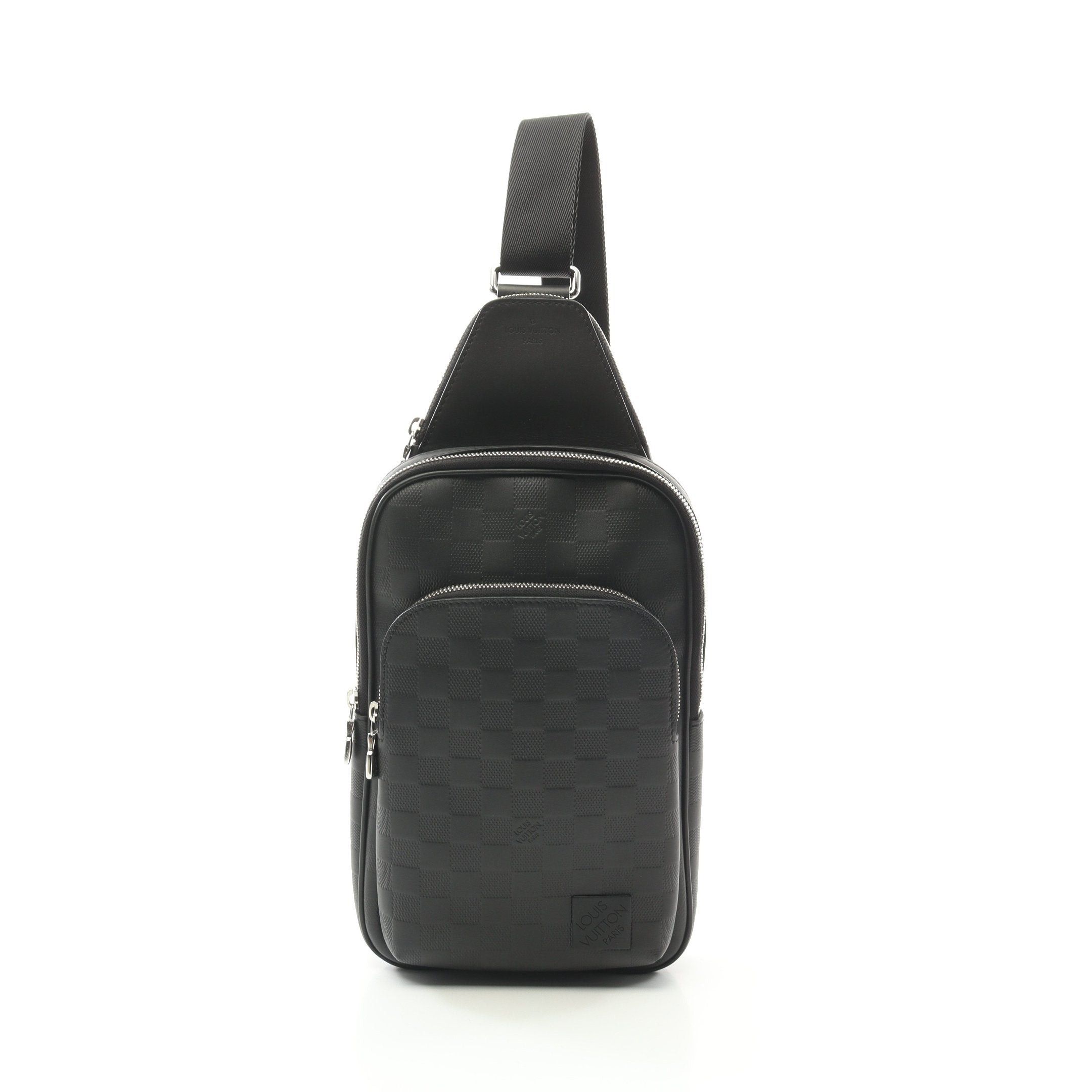 Louis Vuitton Louis Vuitton Avenue Sling Bag Damier Infini Body Leather Black Size ONE SIZE - 1 Thumbnail
