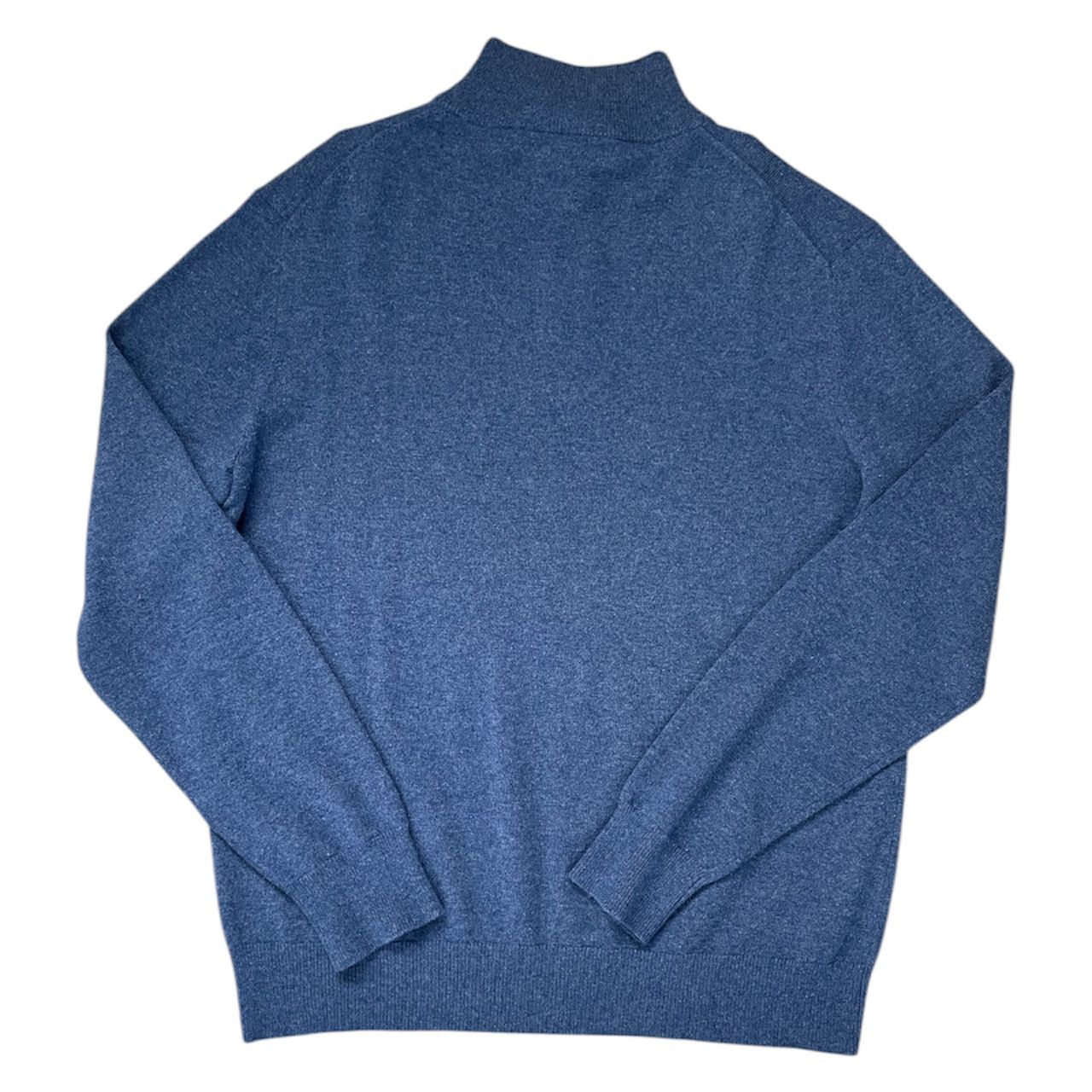 Neiman Marcus Neiman Marcus Blue Quarter Zip Sweater Size US XL / EU 56 / 4 - 2 Thumbnail