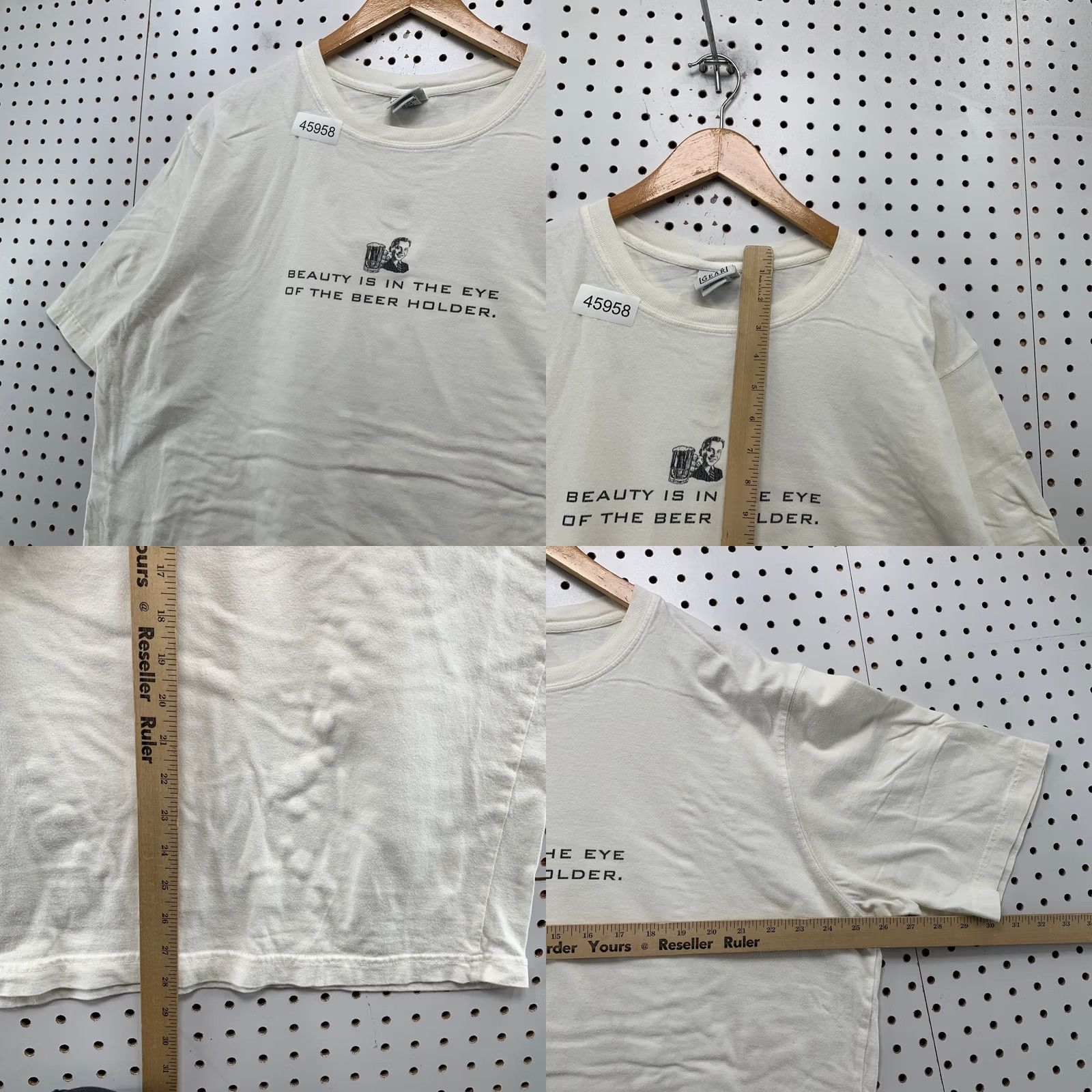 Vintage Vintage Field Gear Beer Shirt Mens XL White T-Shirt Funny 1990s Beer Holder Size US XL / EU 56 / 4 - 8 Thumbnail