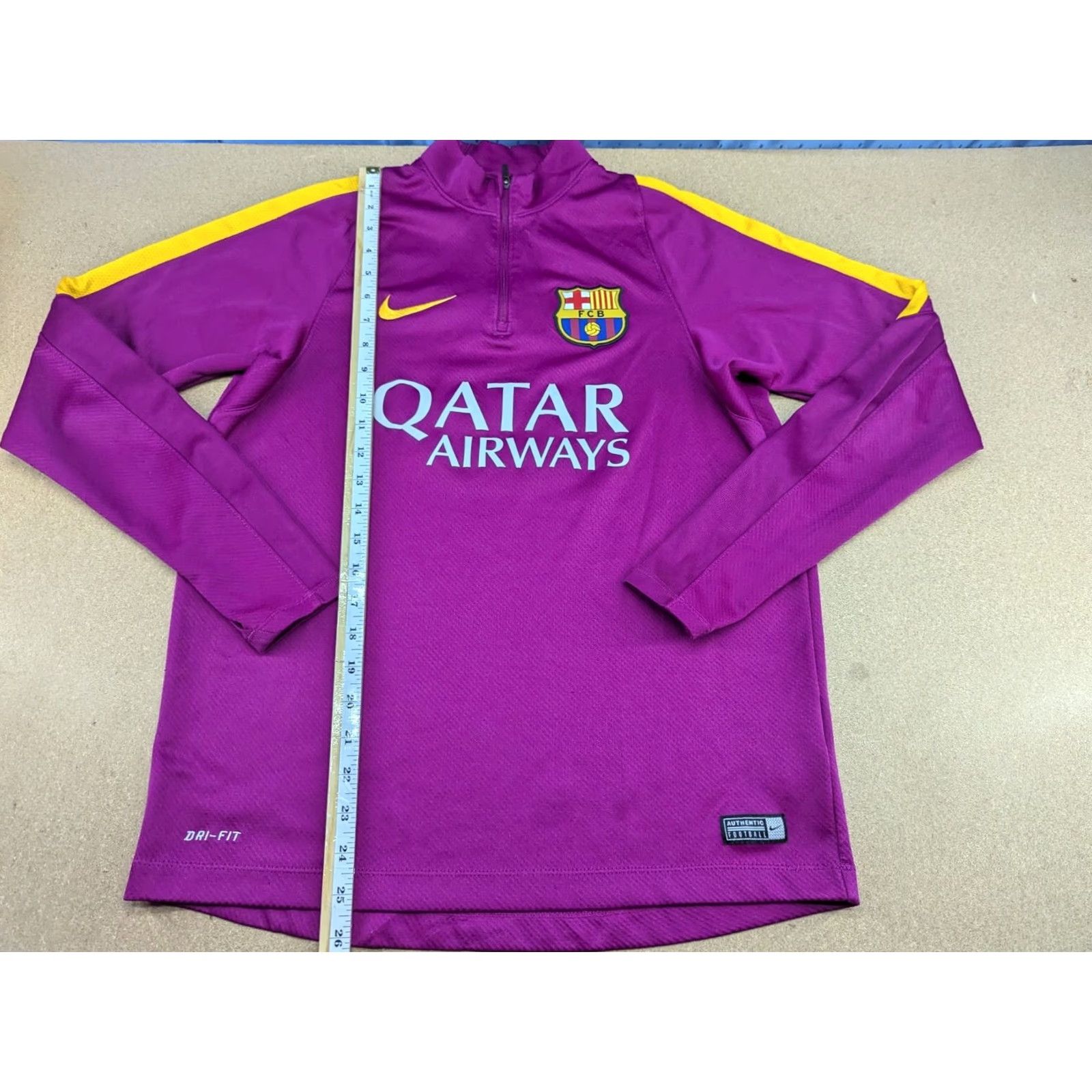 Nike Nike Barcelona Drill Top Football Training Mens M Purple Shirt Size US M / EU 48-50 / 2 - 7 Thumbnail