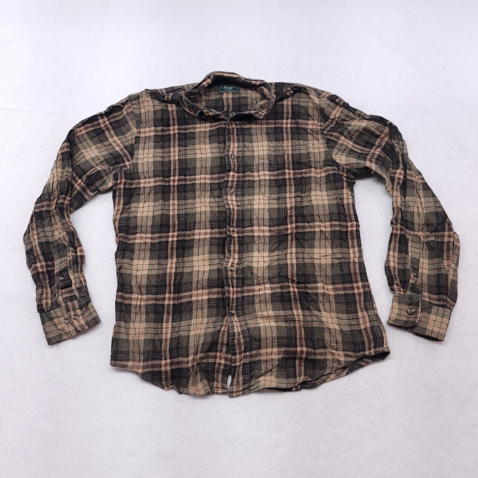 G.H. Bass & Co. GH Bass & Co Tartan Flannel Shirt Womens Size Medium M Green Size M / US 6-8 / IT 42-44 - 2 Thumbnail