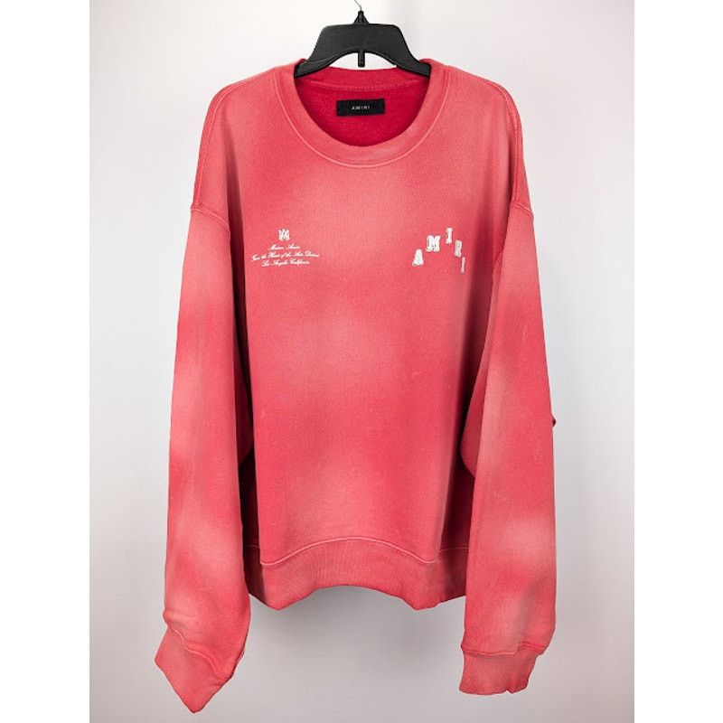 Amiri o1rshd1 Q:3 / Vintage Collegiate Crewneck Sweatshirt in Red Size US XXL / EU 58 / 5 - 1 Thumbnail