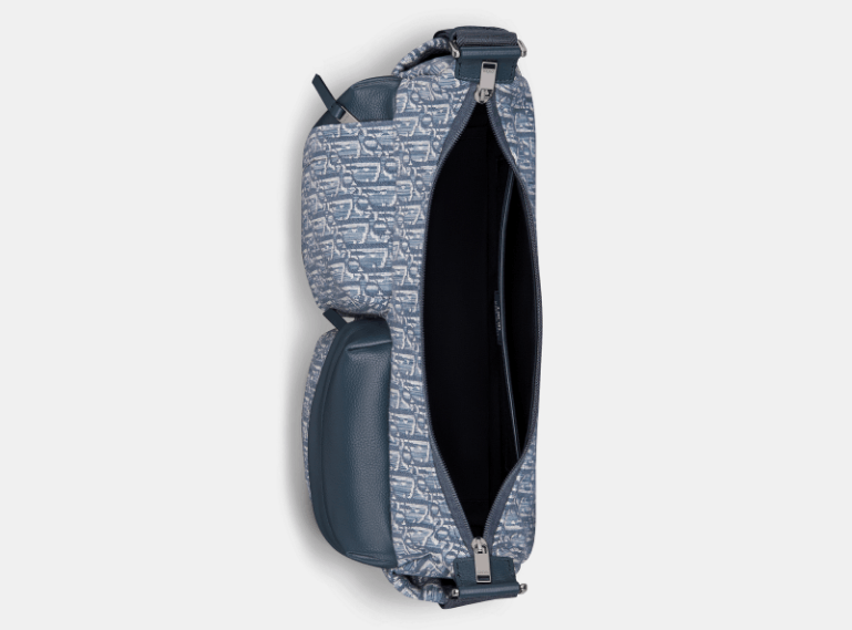 Dior o1w1db10426 1ESME1 Size: OS/ Medium Rider Hobo Bag in Blue Size ONE SIZE - 4 Thumbnail
