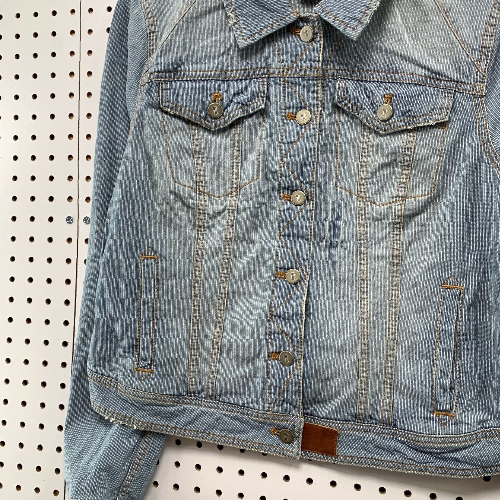 Vintage Pilcro Denim Jacket Womens Medium Blue Light Wash - Jacket - Pilcro - Denim - Blue - Casual - Women - M Size M / US 6-8 / IT 42-44 - 6 Thumbnail