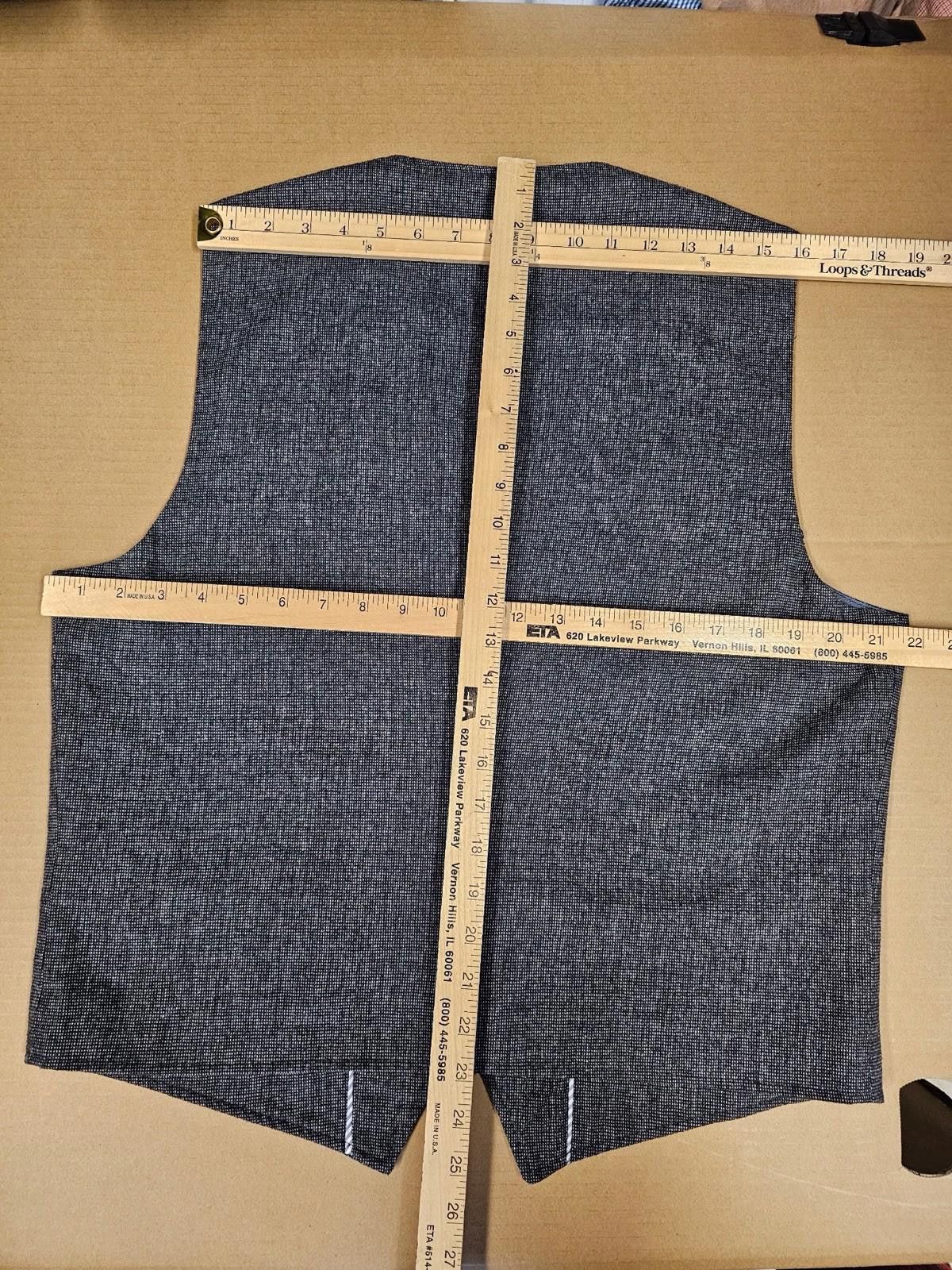 Pronto Uomo Pronto Uomo BLUE Vest Gray 5 Button Men's L Size US L / EU 52-54 / 3 - 3 Thumbnail
