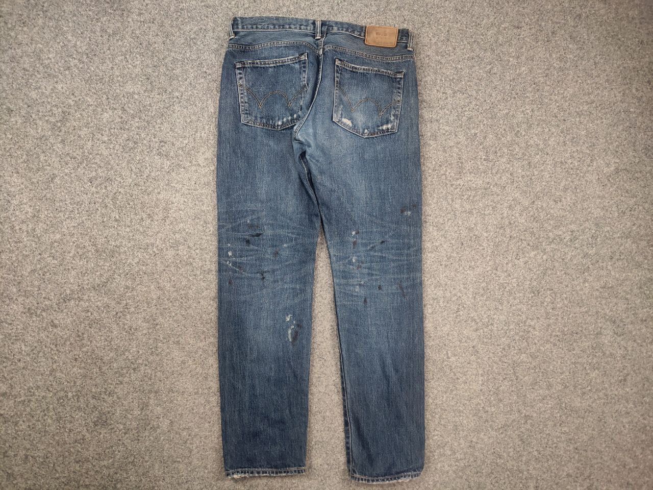 Edwin Vintage 90's Edwin Japan Selvedge paint denim Jeans Ed33m Size US 33 - 10 Thumbnail
