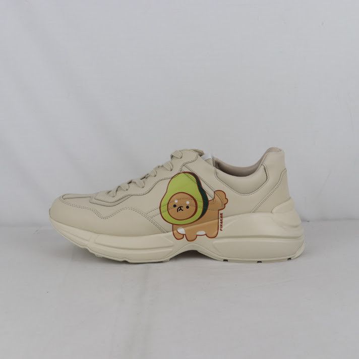 Gucci o1rshd1 Apollo Leather Sneaker R.S in Ivory Size US 12 / EU 45 - 12 Thumbnail