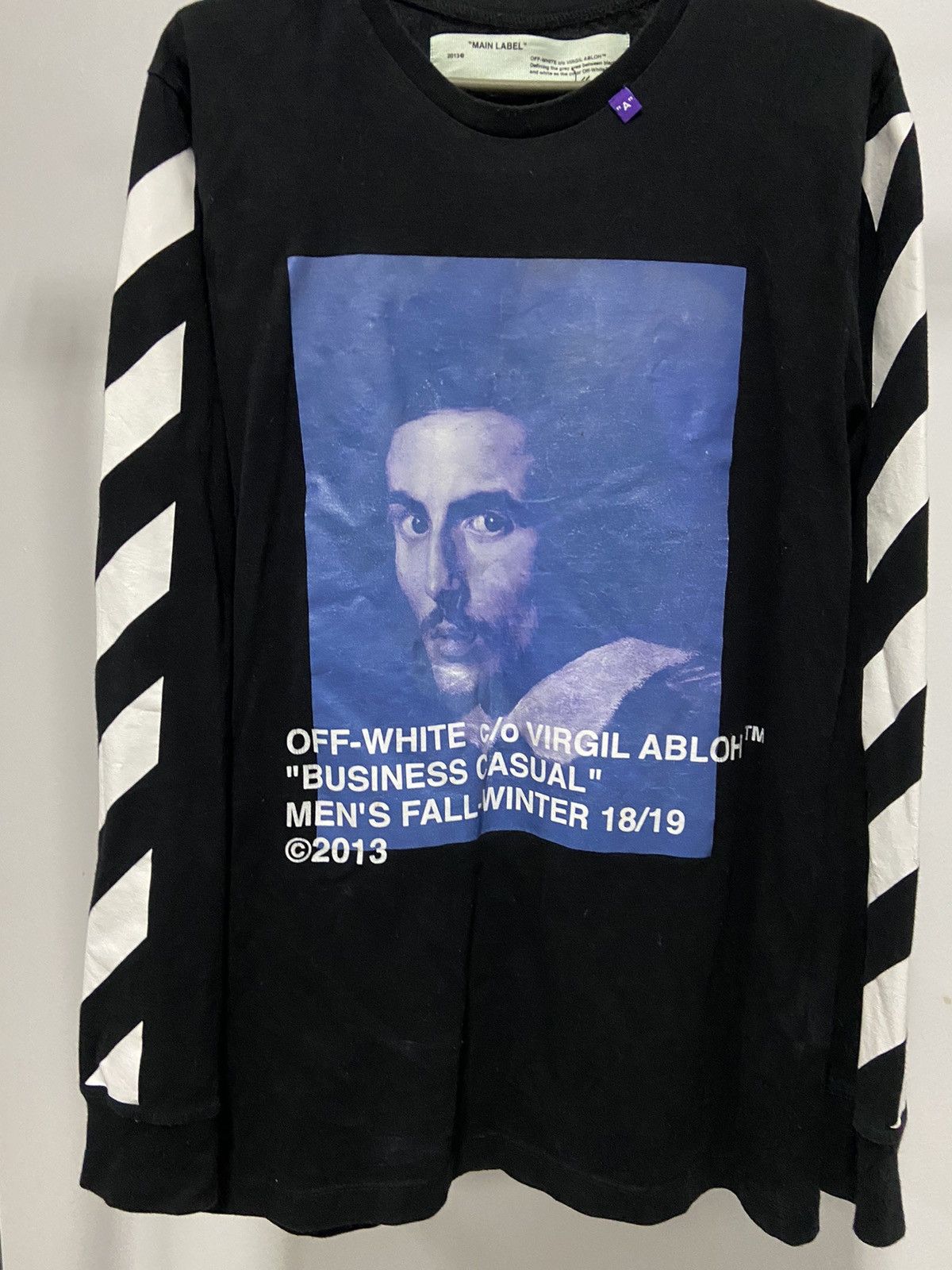 Off-White × Vintage Off white business casual vintage big print sweatshirt Size US M / EU 48-50 / 2 - 3 Thumbnail