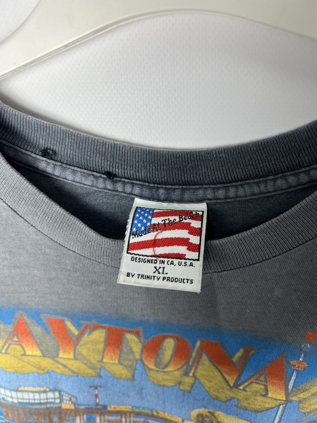 Harley Davidson Vintage 1994 Daytona Beach Bike Sexy Girl Motorcycle T-Shirt Size US XL / EU 56 / 4 - 7 Thumbnail