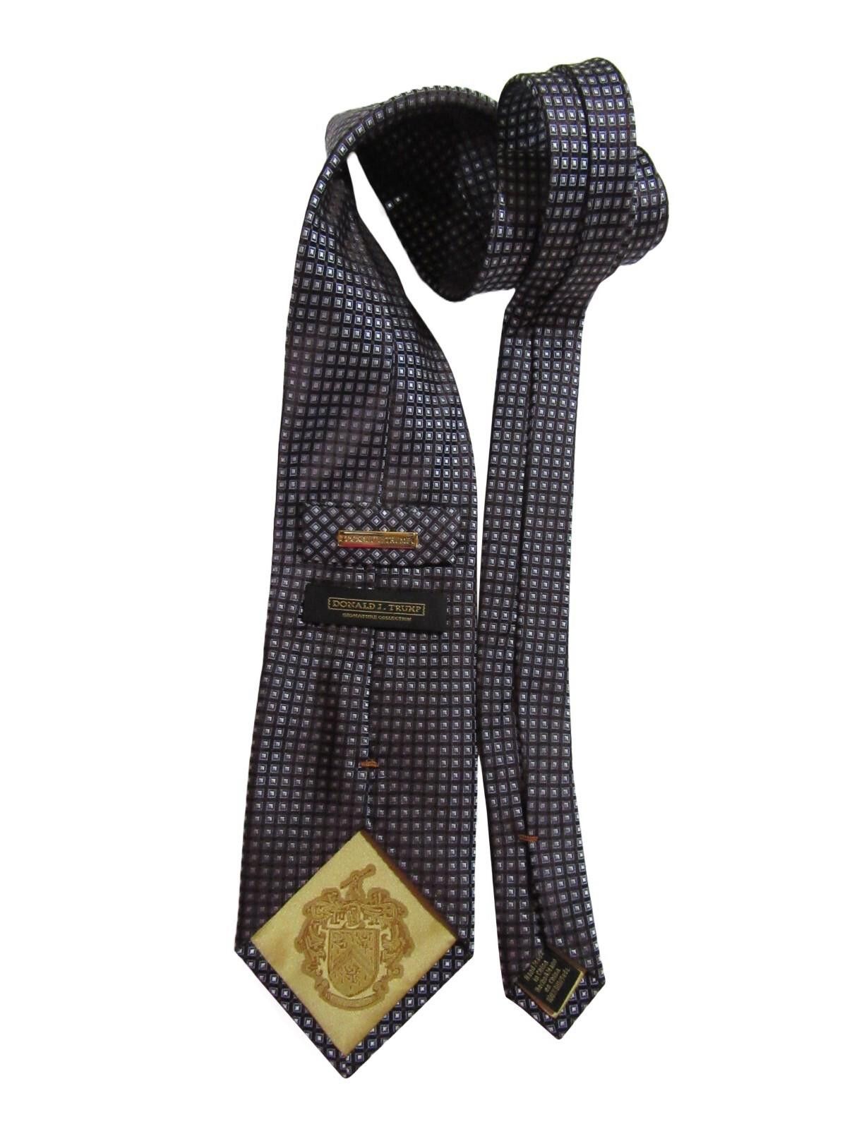 Designer Donald Trump Signature Collection Necktie w/ Tie Gift Box Size ONE SIZE - 2 Thumbnail