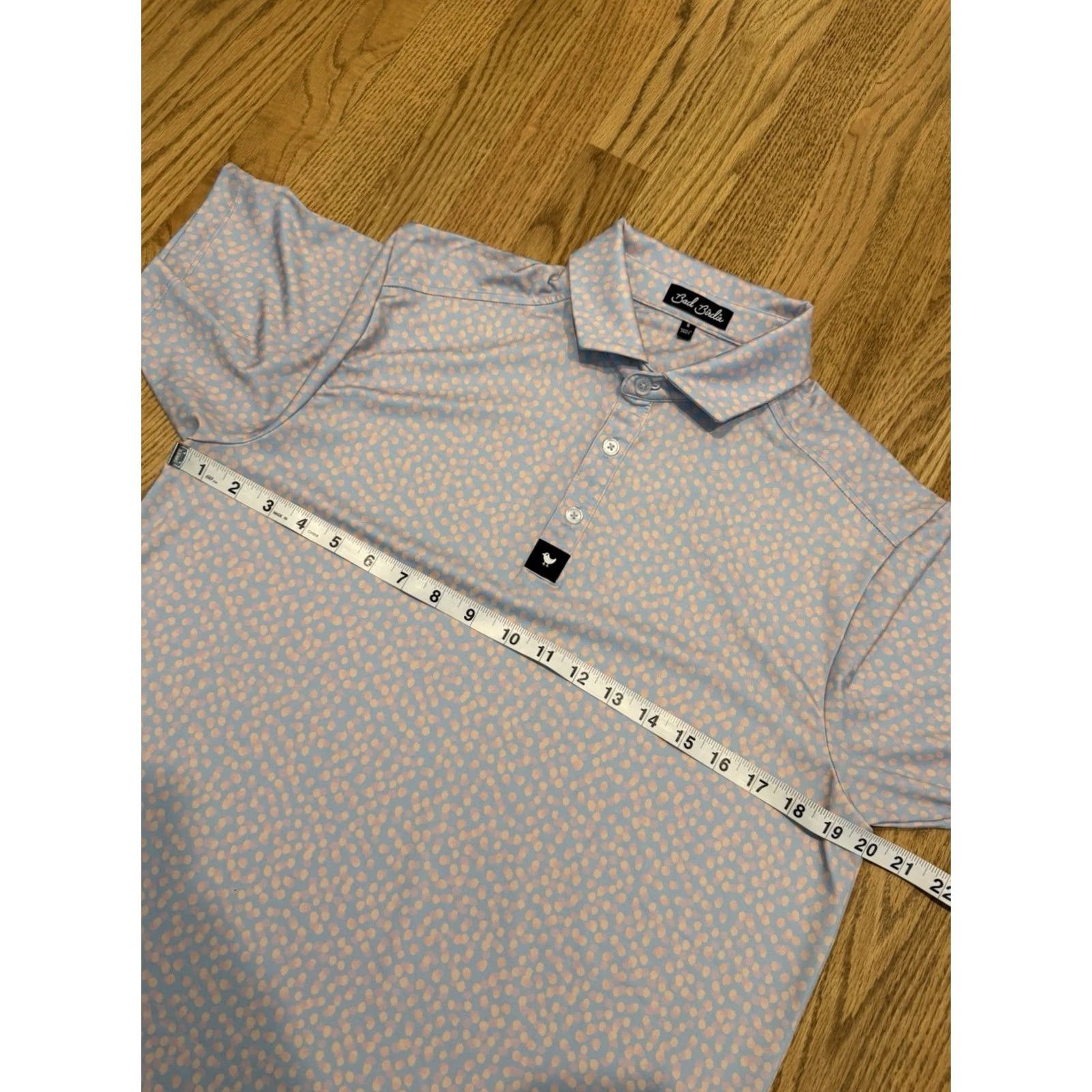 Vintage Bad Birdie Polo Shirt Mens Small Short Sleeve Stretch Golf Blue Infinity Size US S / EU 44-46 / 1 - 7 Thumbnail