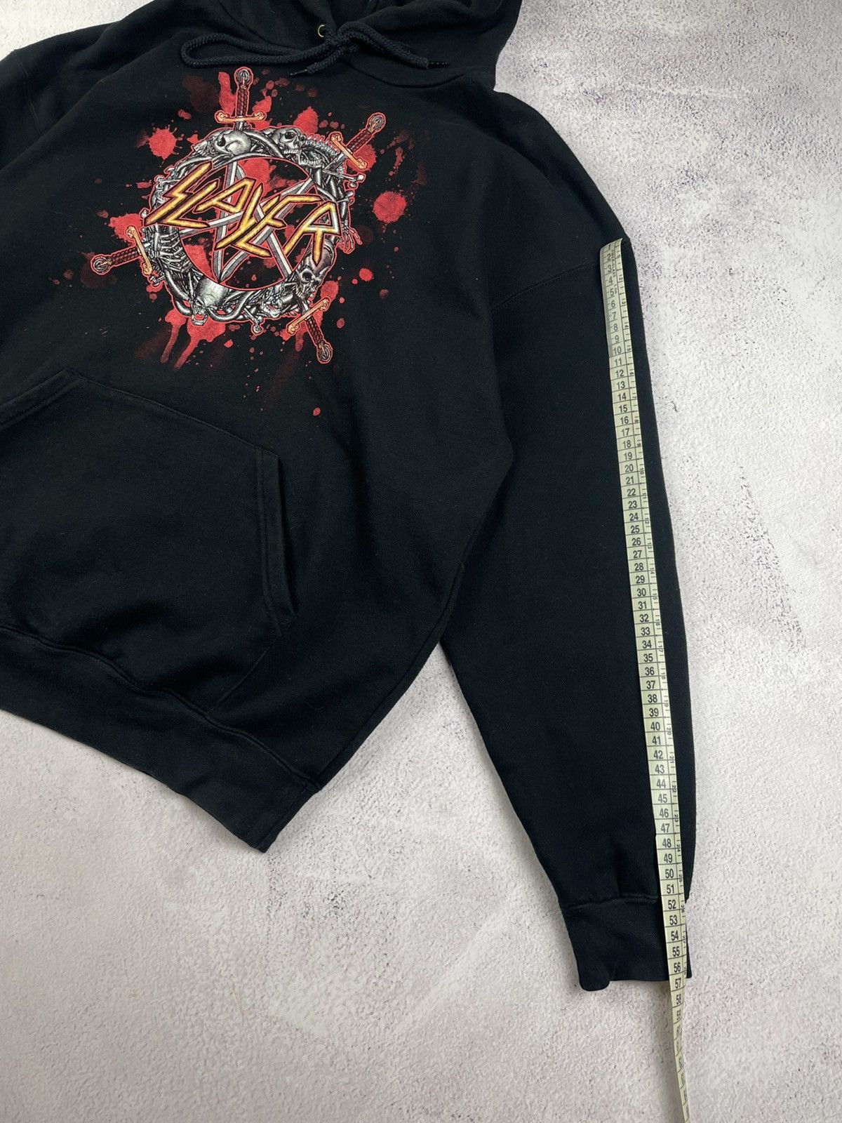 Slayer Vintage Slayer Hoodie Black L Front & Back Print Metal Band Size US L / EU 52-54 / 3 - 12 Thumbnail