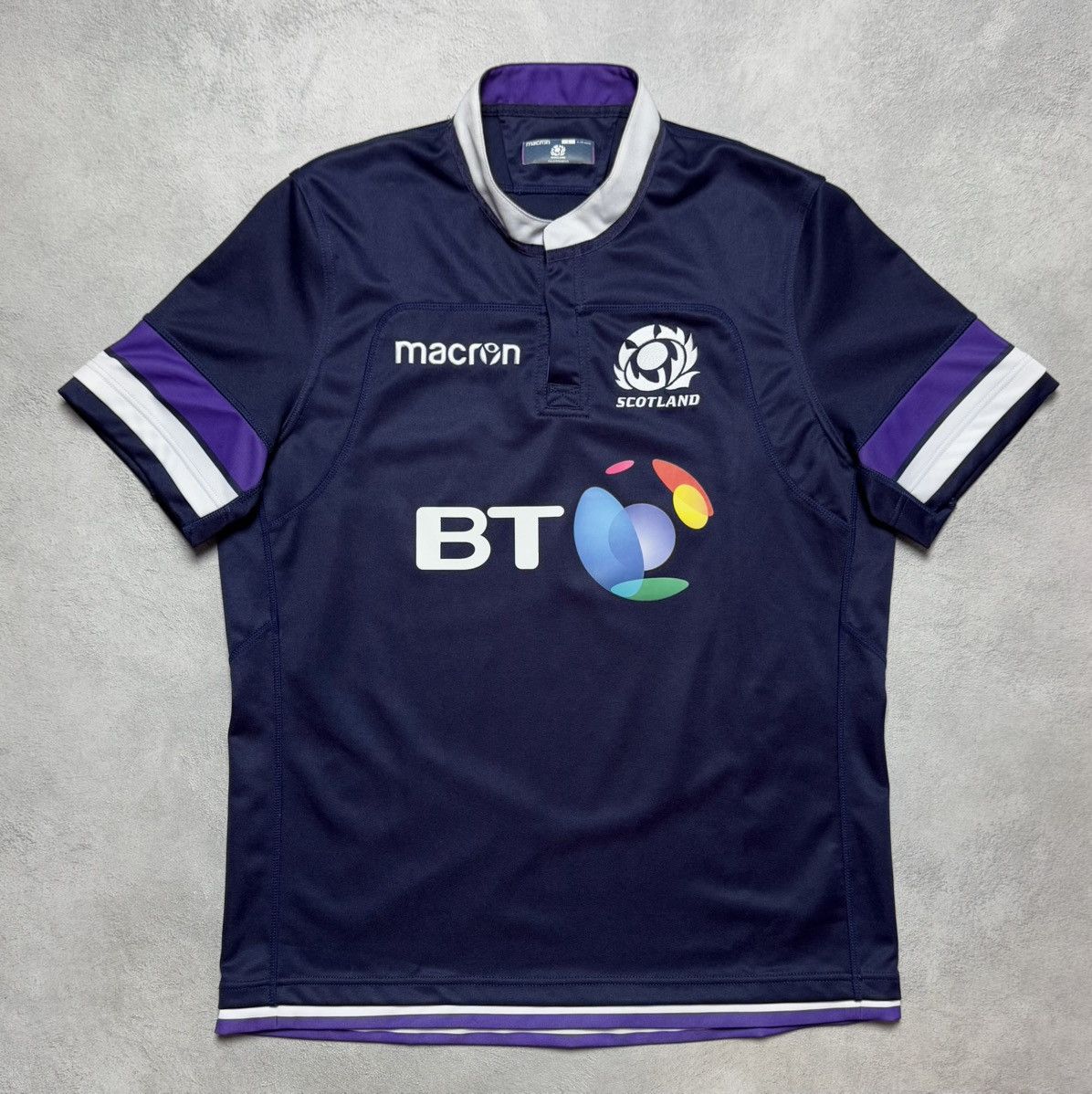 Macron Scotland 2017 2018 Home Rugby Shirt Jersey Macron Size US L / EU 52-54 / 3 - 1 Thumbnail