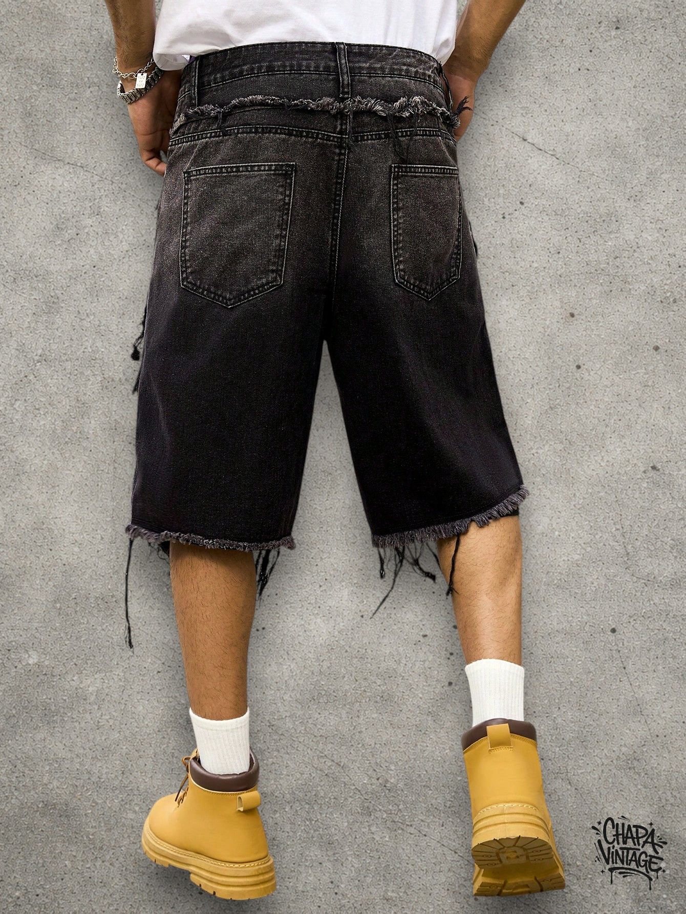 Japanese Brand Ripped opium denim shorts Size US 32 / EU 48 - 4 Thumbnail