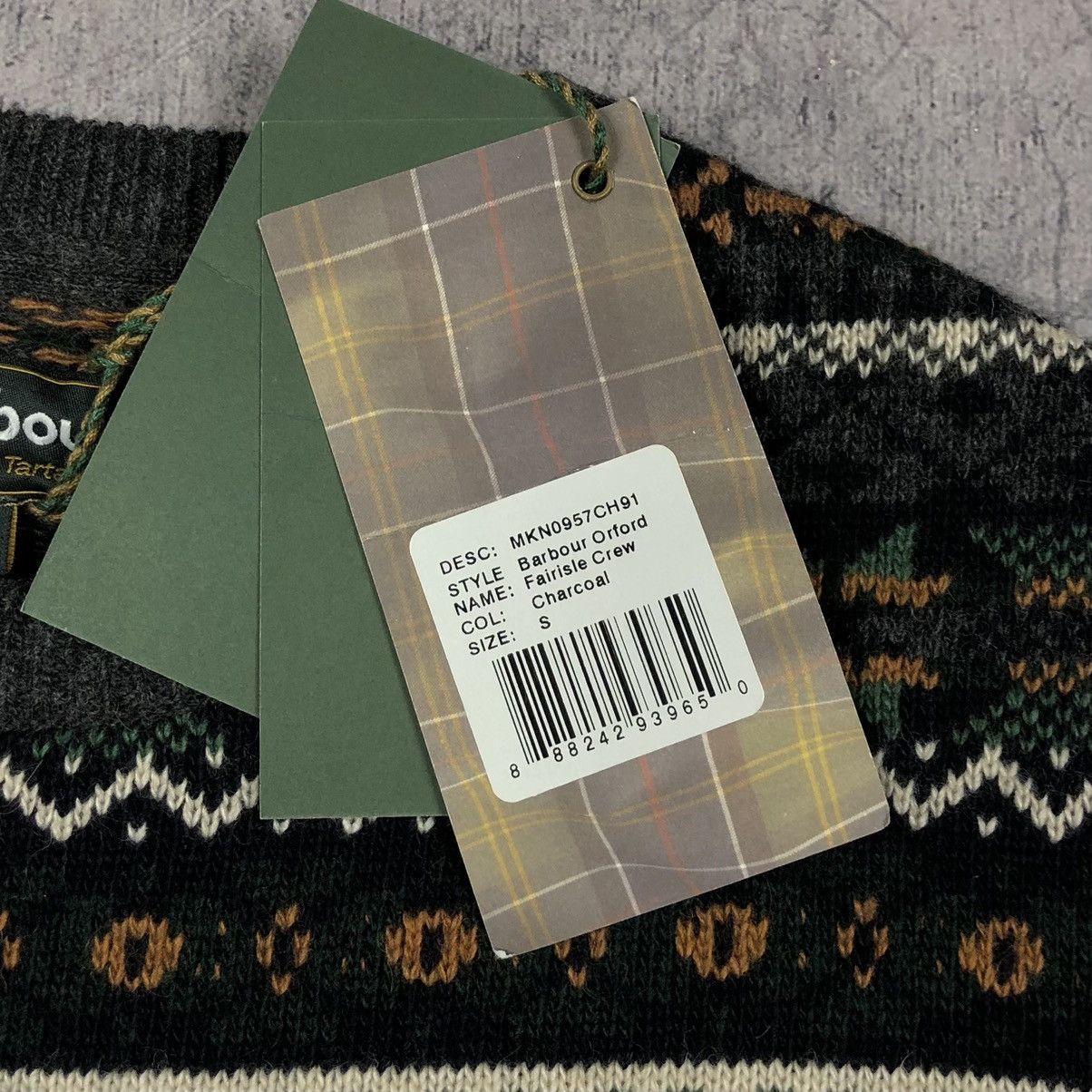 Barbour Vintage Barbour Orford Fairisle Crew Aztec Tartan Sweater Size US S / EU 44-46 / 1 - 5 Thumbnail