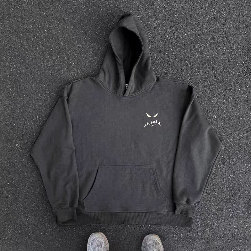 Japanese Brand Vintage Street Hip Hop Fun Design Hooded Sweatshirt Size US L / EU 52-54 / 3 - 4 Thumbnail