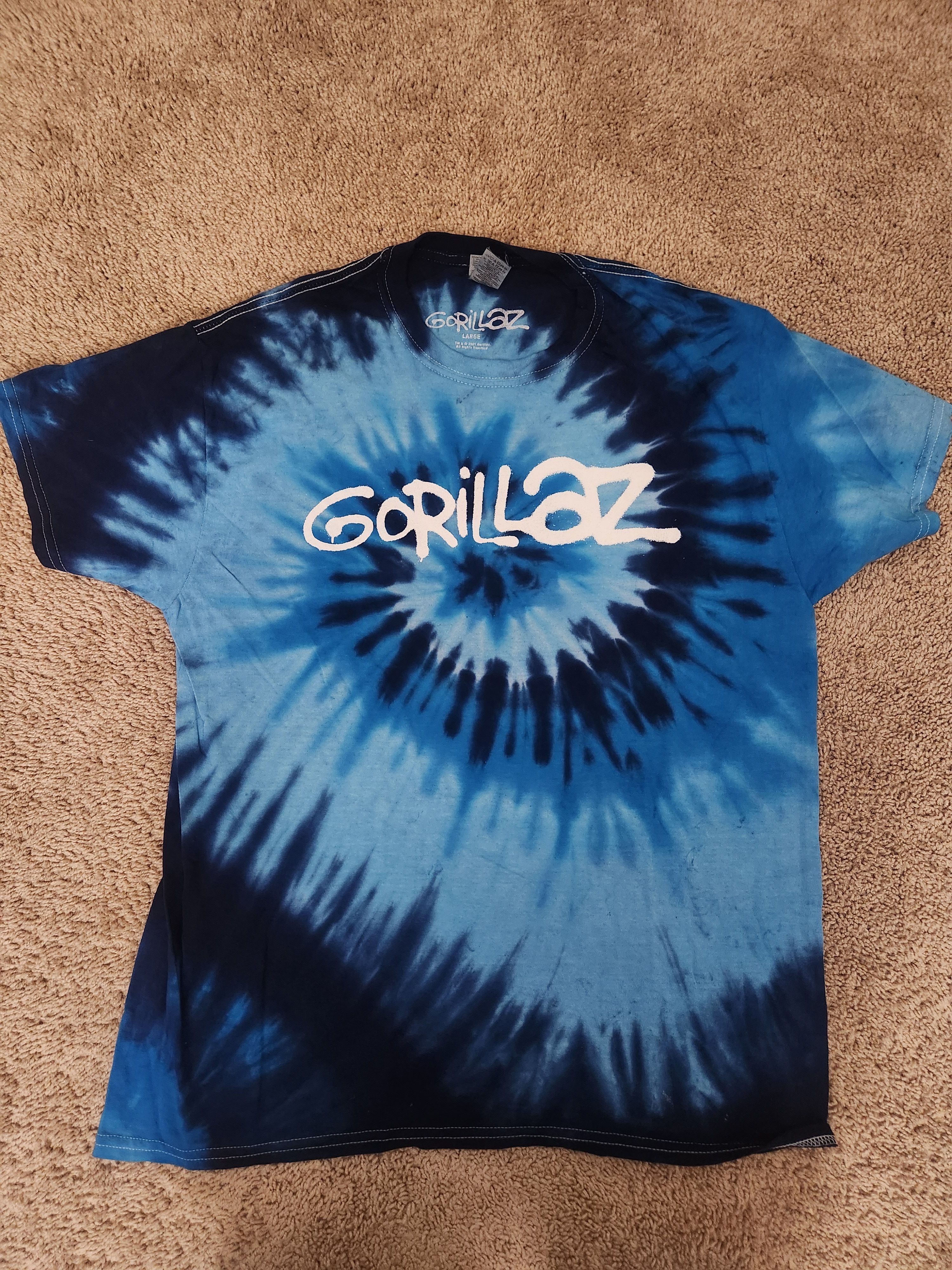 Gildan Gorillaz Tie Dye T Shirt Size US L / EU 52-54 / 3 - 1 Thumbnail