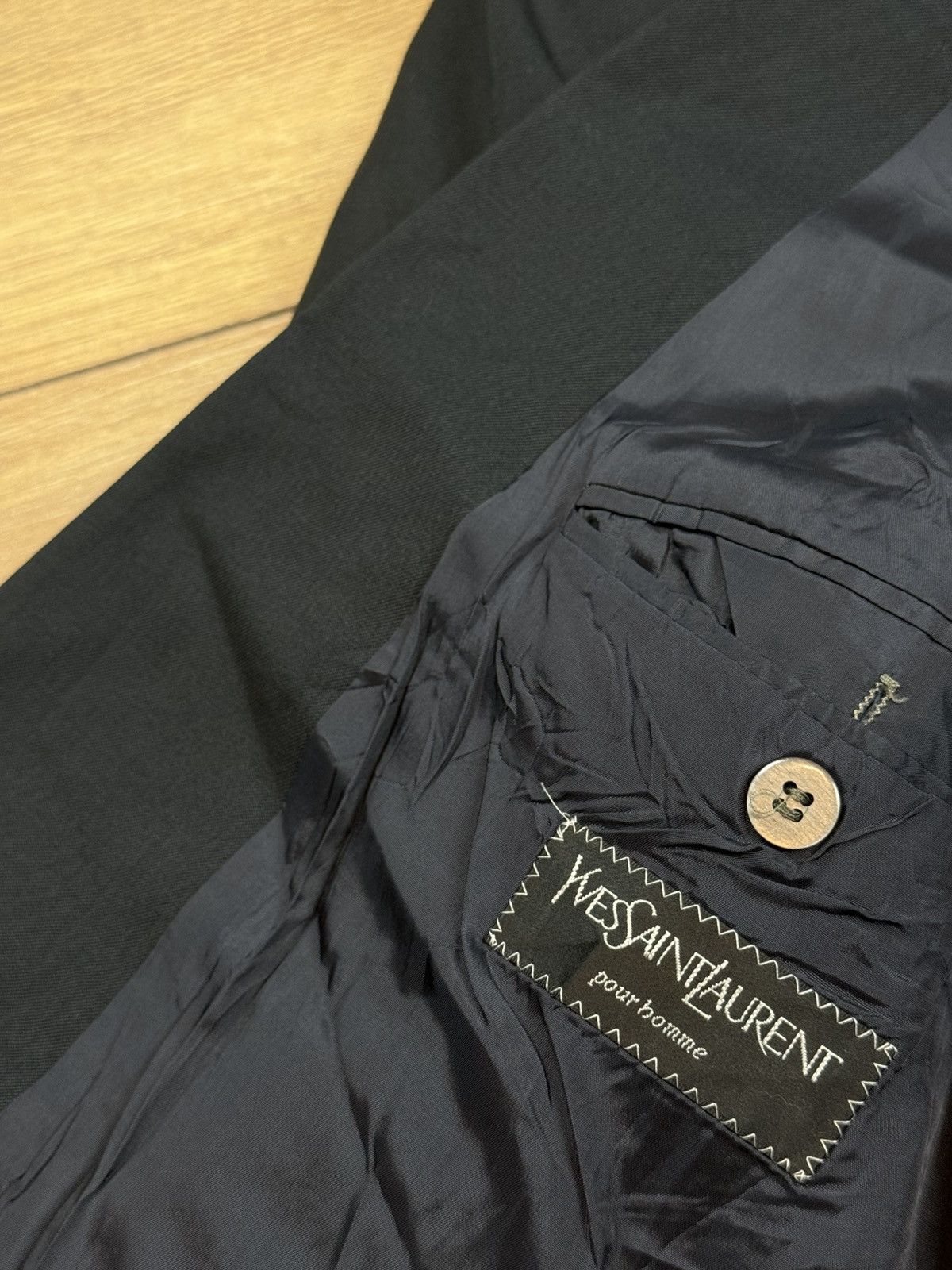 Yves Saint Laurent Vintage wool blazer Yves Saint Laurent original luxury item Size 48L - 3 Thumbnail