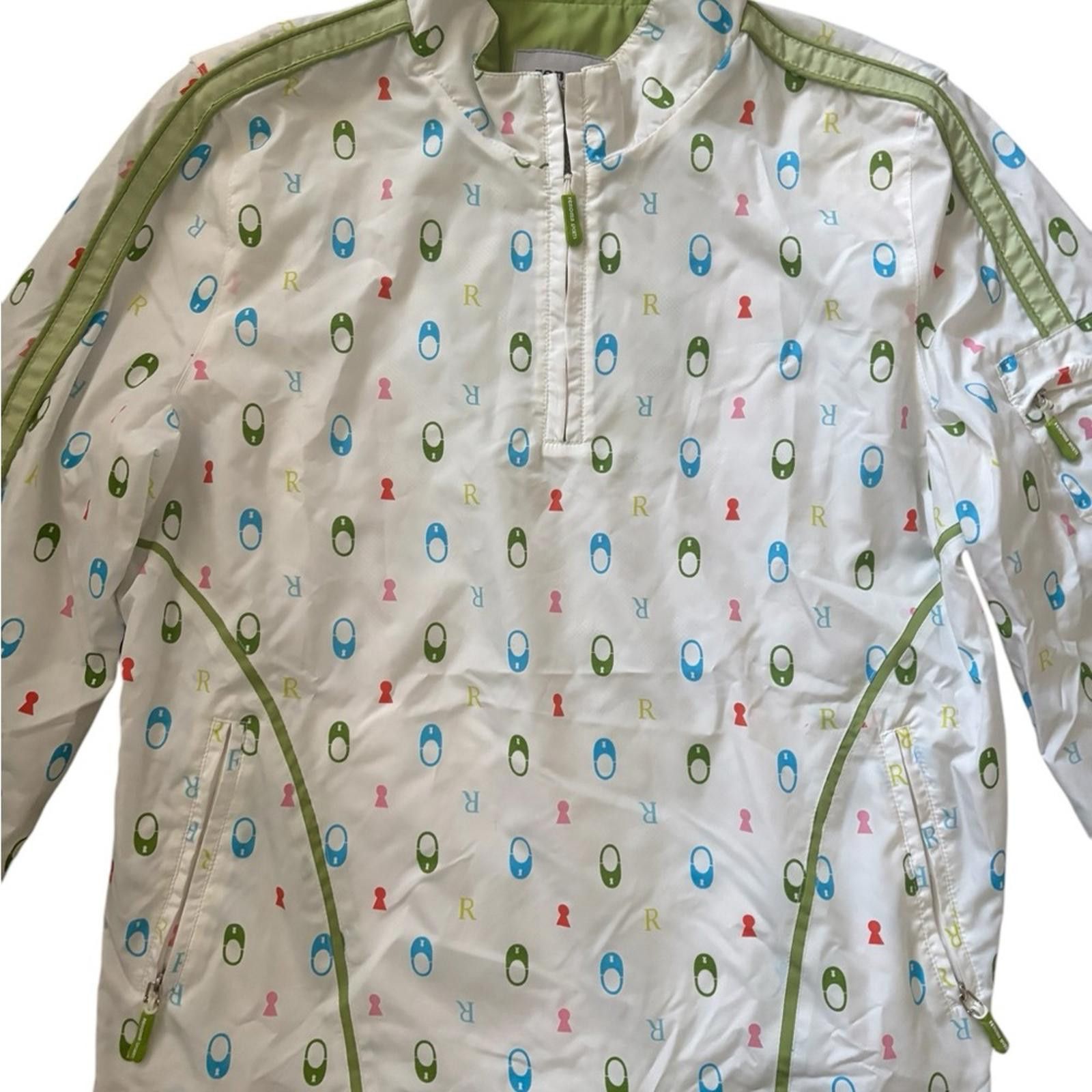 Renoma Renoma Sports Half Zip Multicolor Logo Print Jacket White Size S / US 4 / IT 40 - 5 Thumbnail