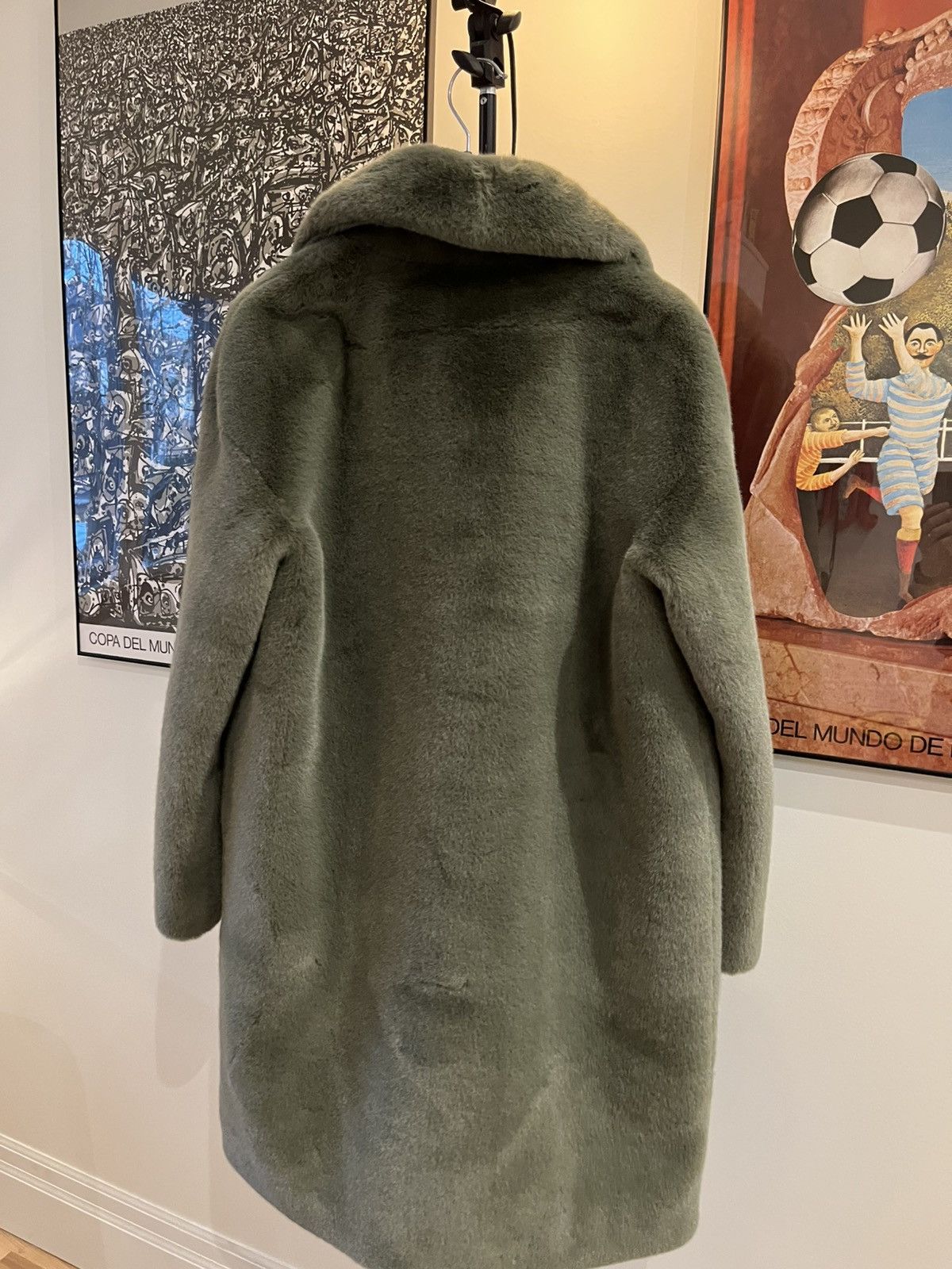 STAND STUDIO Stand Studio Green Maria Faux Fur Coat Size M / US 6-8 / IT 42-44 - 6 Thumbnail