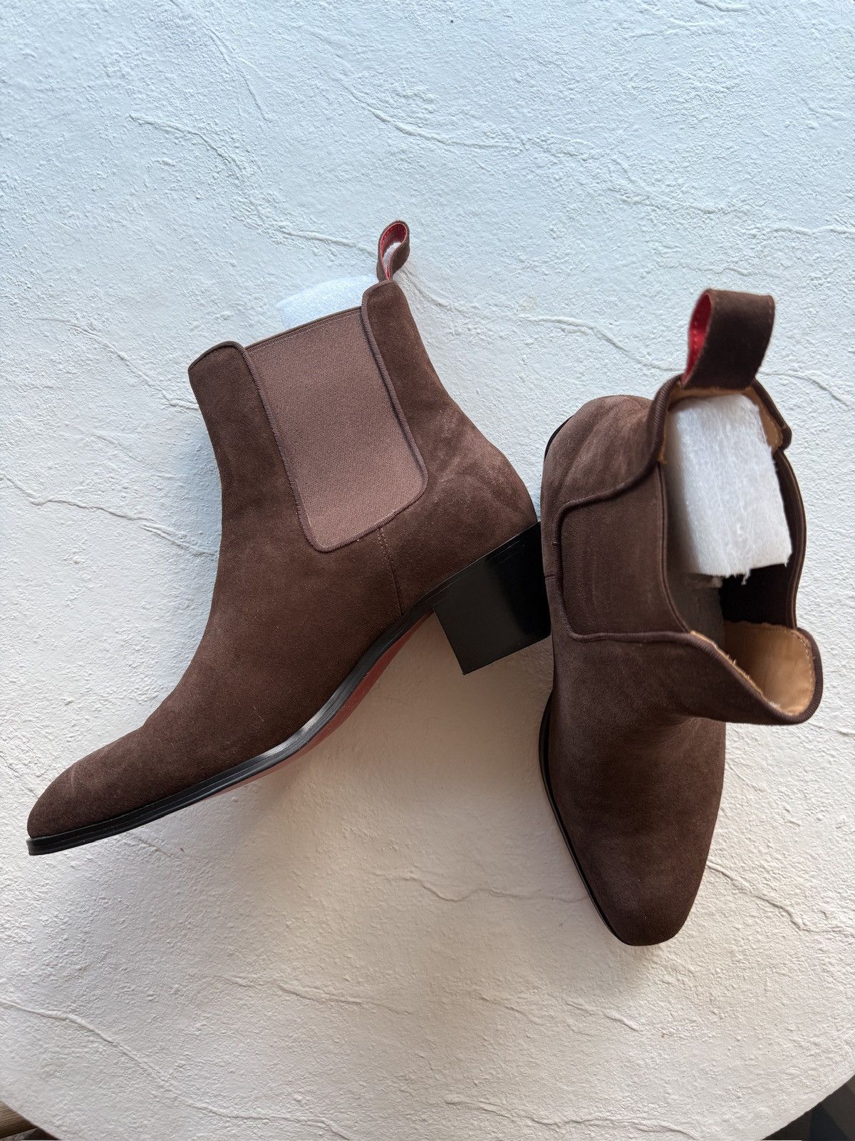 Arno De France NEW Dark Brown Suede Ankle Boots Size US 9.5 / EU 42-43 - 11 Thumbnail