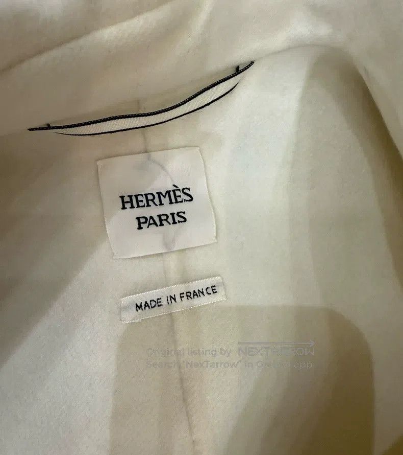 Hermes Hermes White Cashmere Vest Size 4XL / US 24-26 - 4 Thumbnail