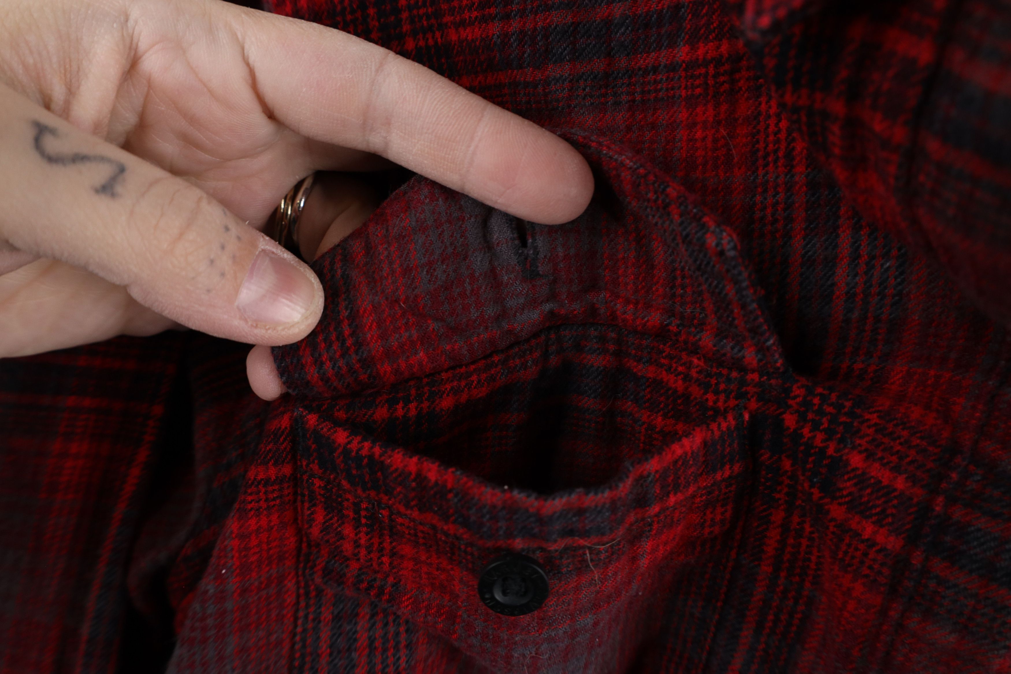 Harley Davidson × Vintage Vintage Harley Davidson Spell Out Flannel Button Shirt Plaid Size S / US 4 / IT 40 - 5 Thumbnail