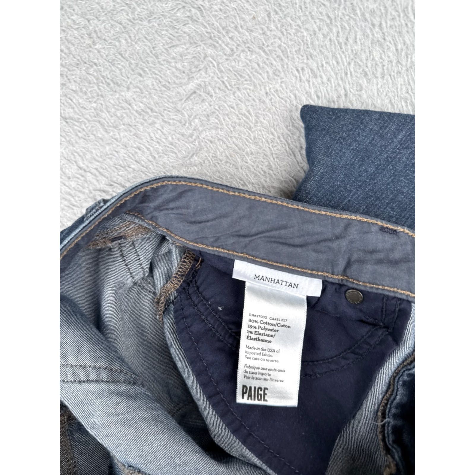 Paige VINTAGE Paige Women's Jeans Flared 29x29 Dark Blue Denim Cotton Stretch Fall Winter Womens Size 29" - 7 Thumbnail