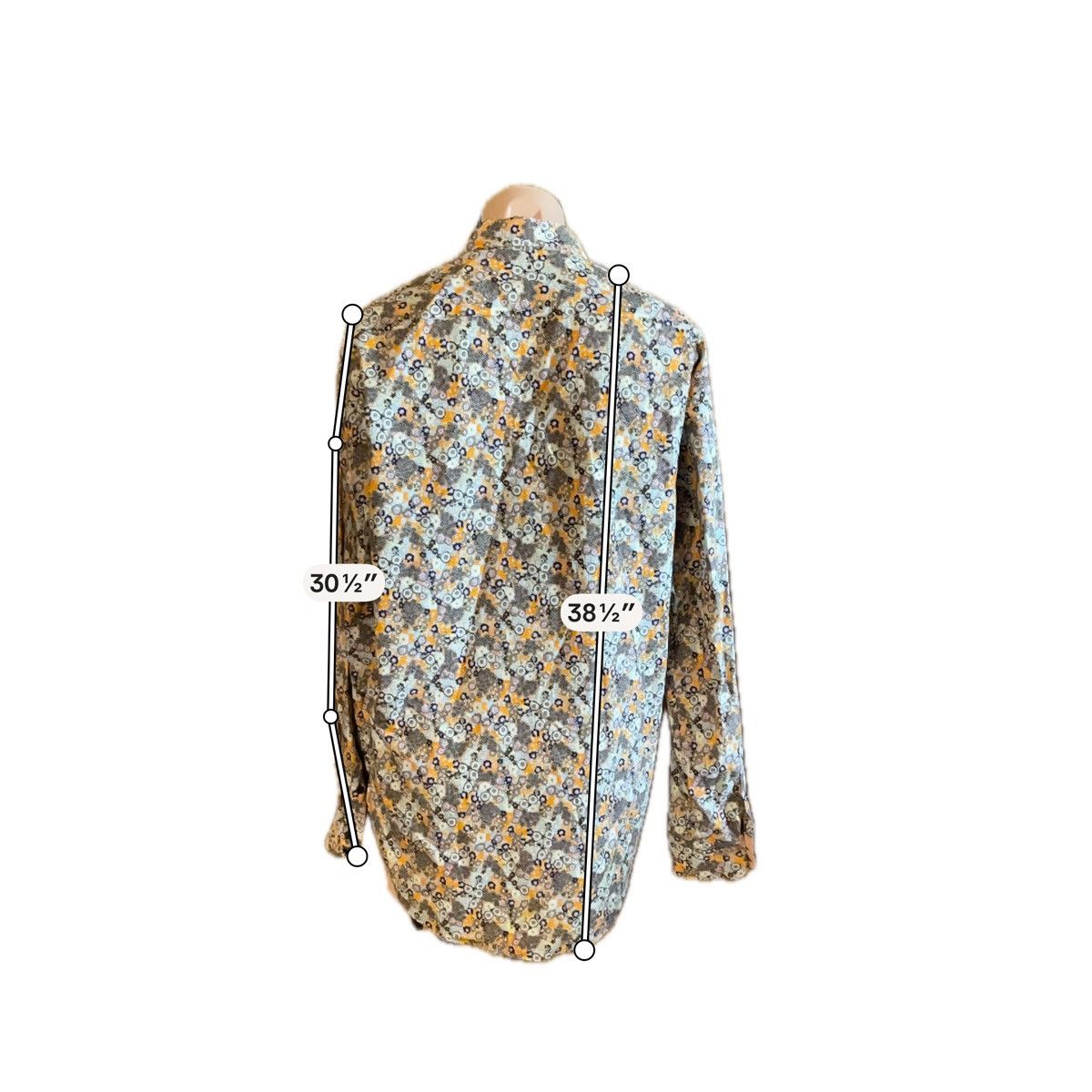 Thomas Dean Thomas Dean Men Medium Floral Button Down Long Sleeve Shirt Size US M / EU 48-50 / 2 - 8 Thumbnail