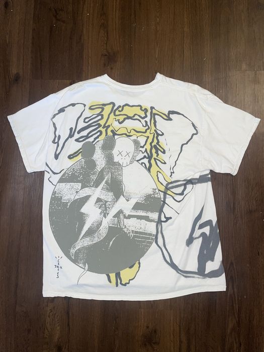 travis scott fragment kaws t shirt